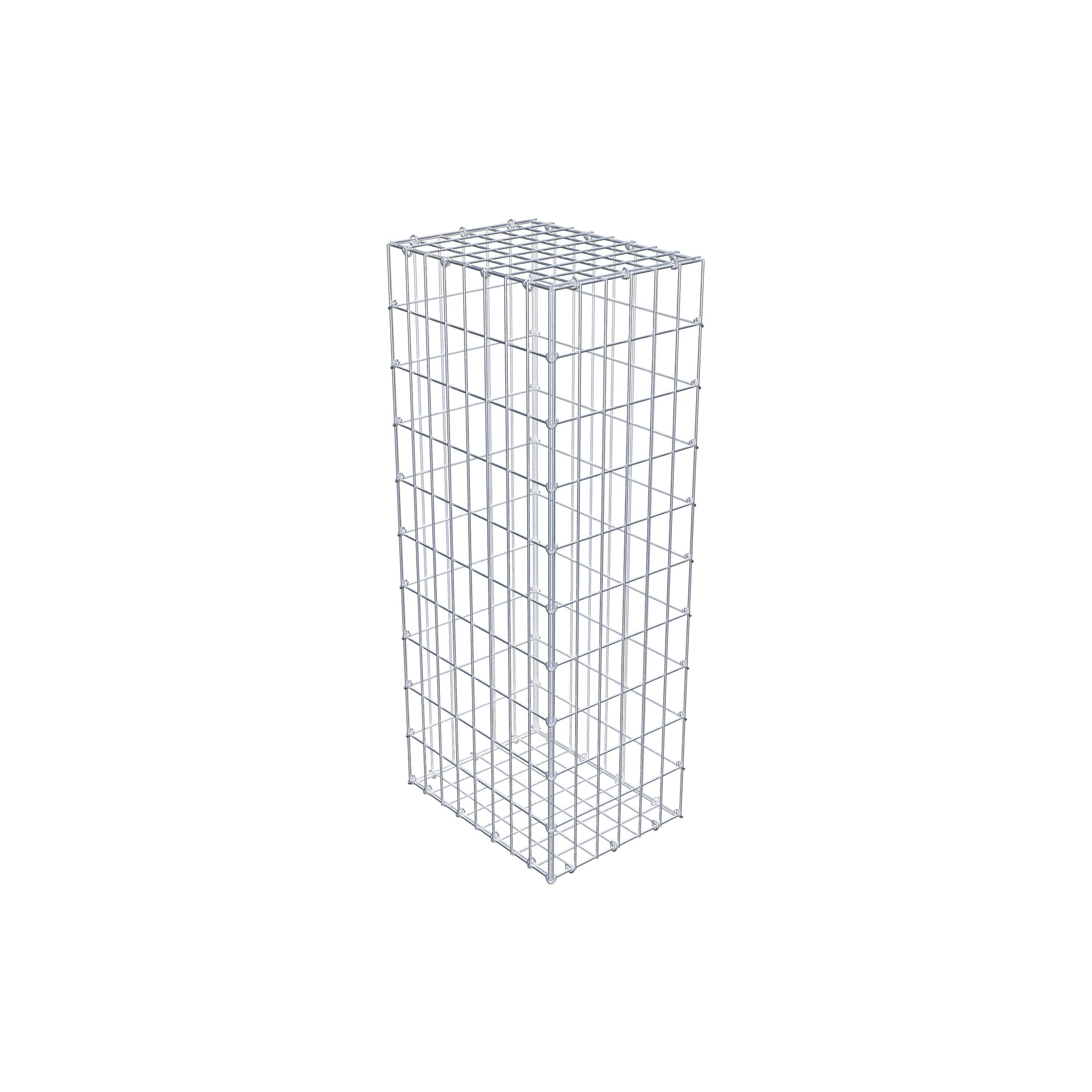 Gabion 100 cm x 40 cm x 30 cm (L x H x D), maskestørrelse 5 cm x 10 cm, C-ring