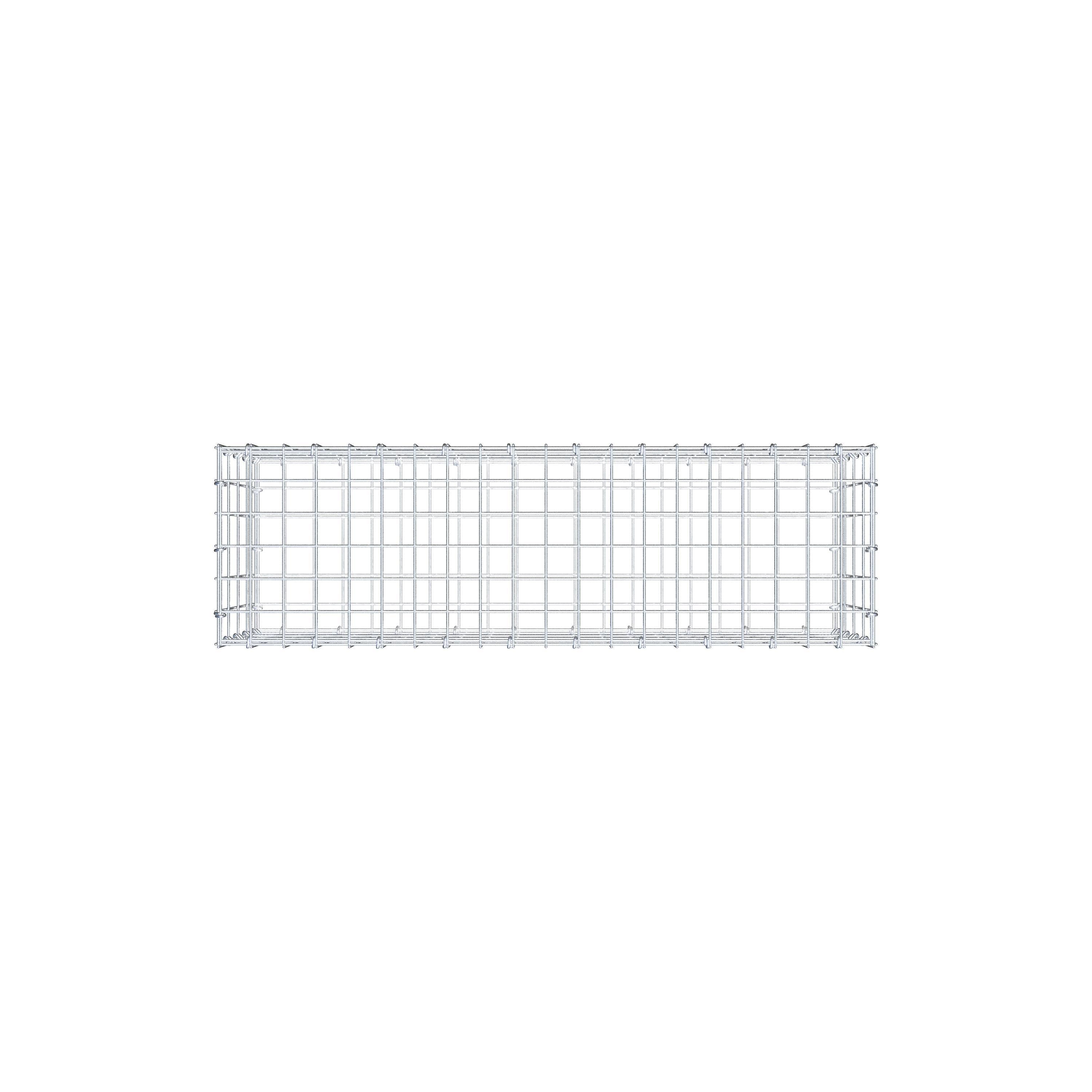 Gabion 100 cm x 40 cm x 30 cm (L x H x D), maskestørrelse 5 cm x 10 cm, C-ring