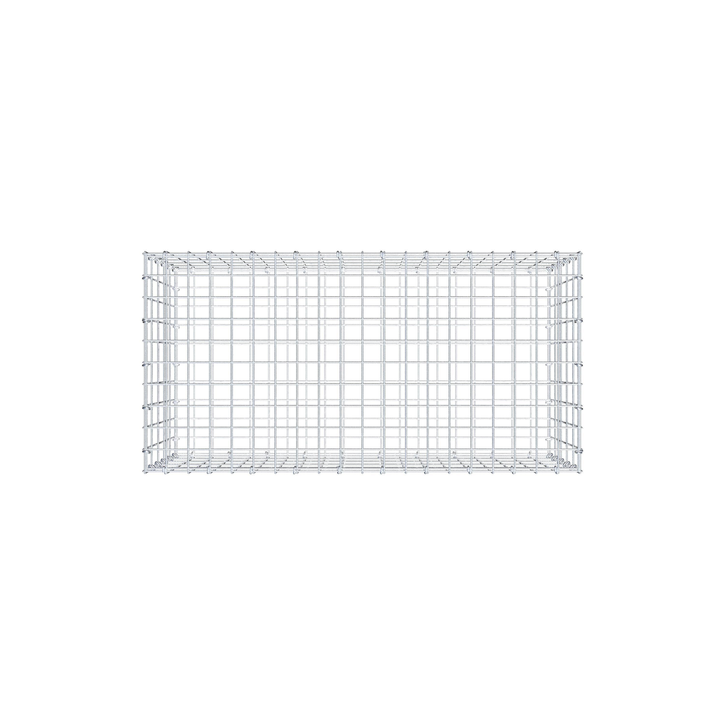Gabion 100 cm x 50 cm x 50 cm (L x H x D), maskestørrelse 5 cm x 10 cm, C-ring