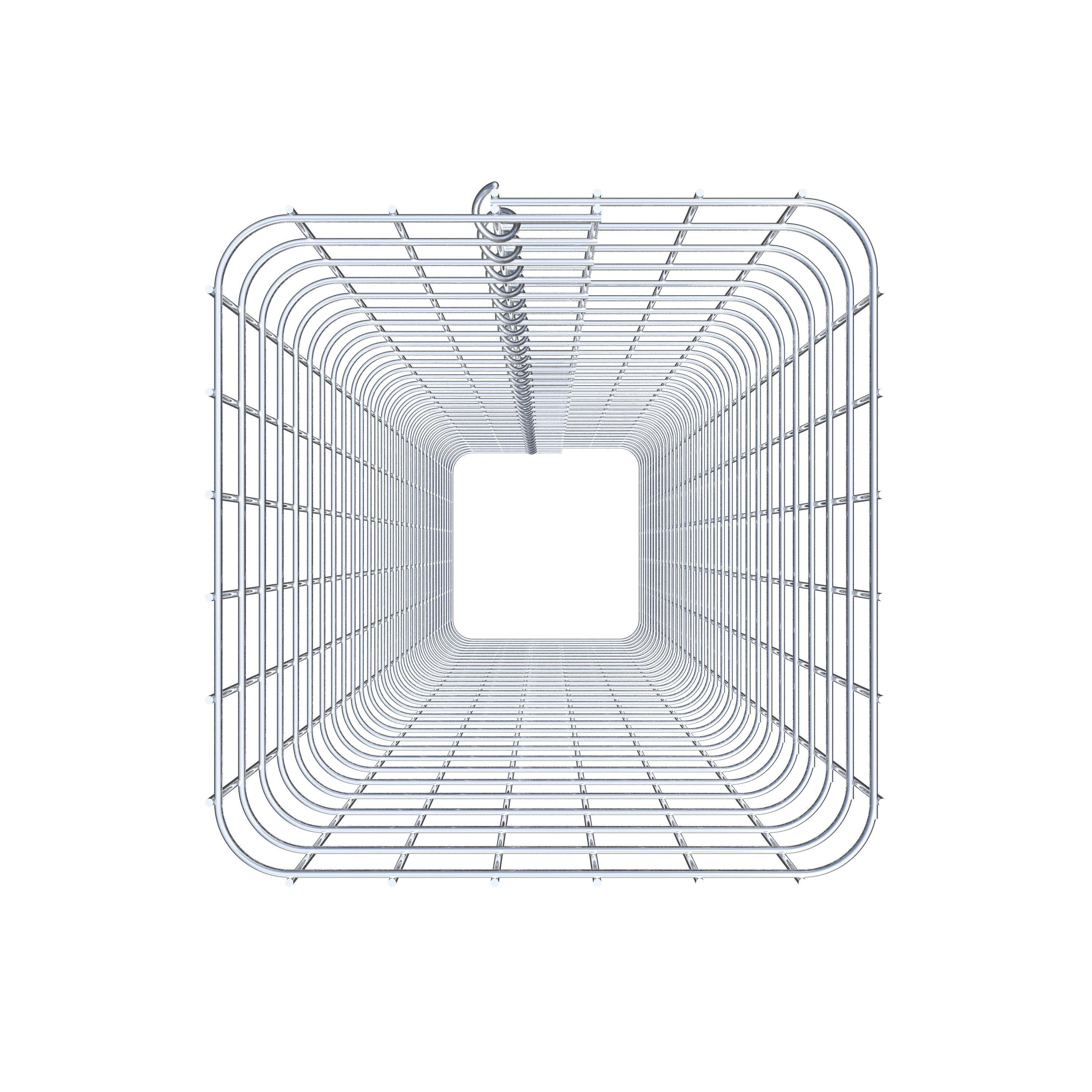 Gabionpelare vinklad 32 cm x 32 cm, 160 cm höjd, MW 5 cm x 5 cm