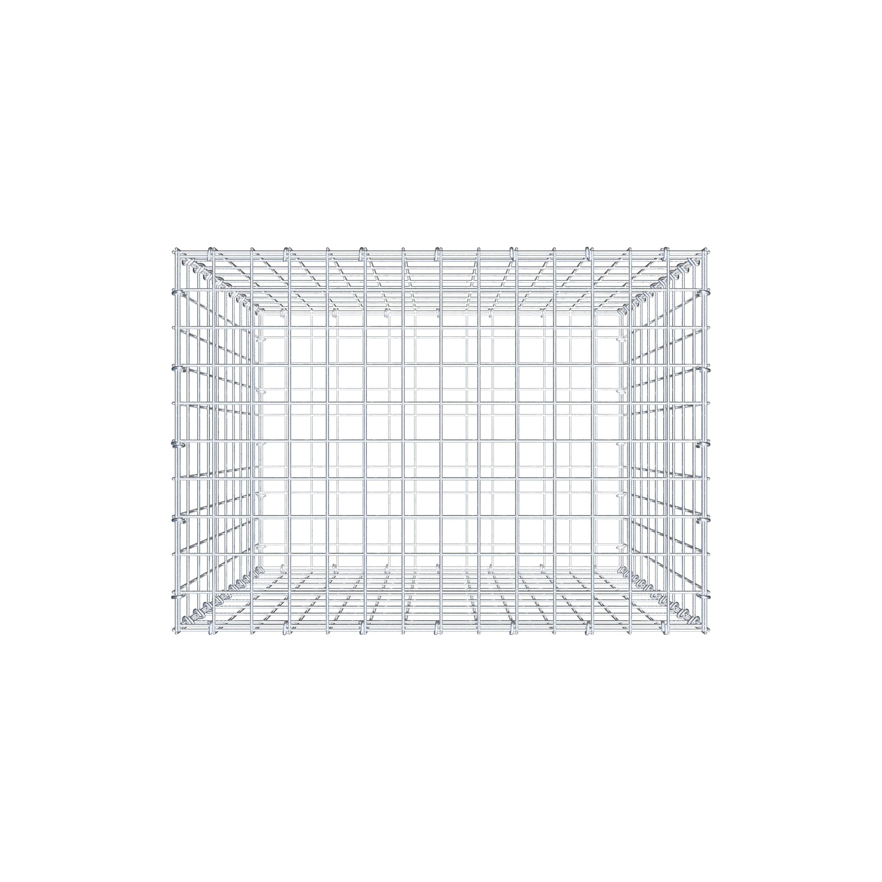 Gabion 100 cm x 70 cm x 50 cm (L x H x D), mesh size 5 cm x 10 cm, C-ring