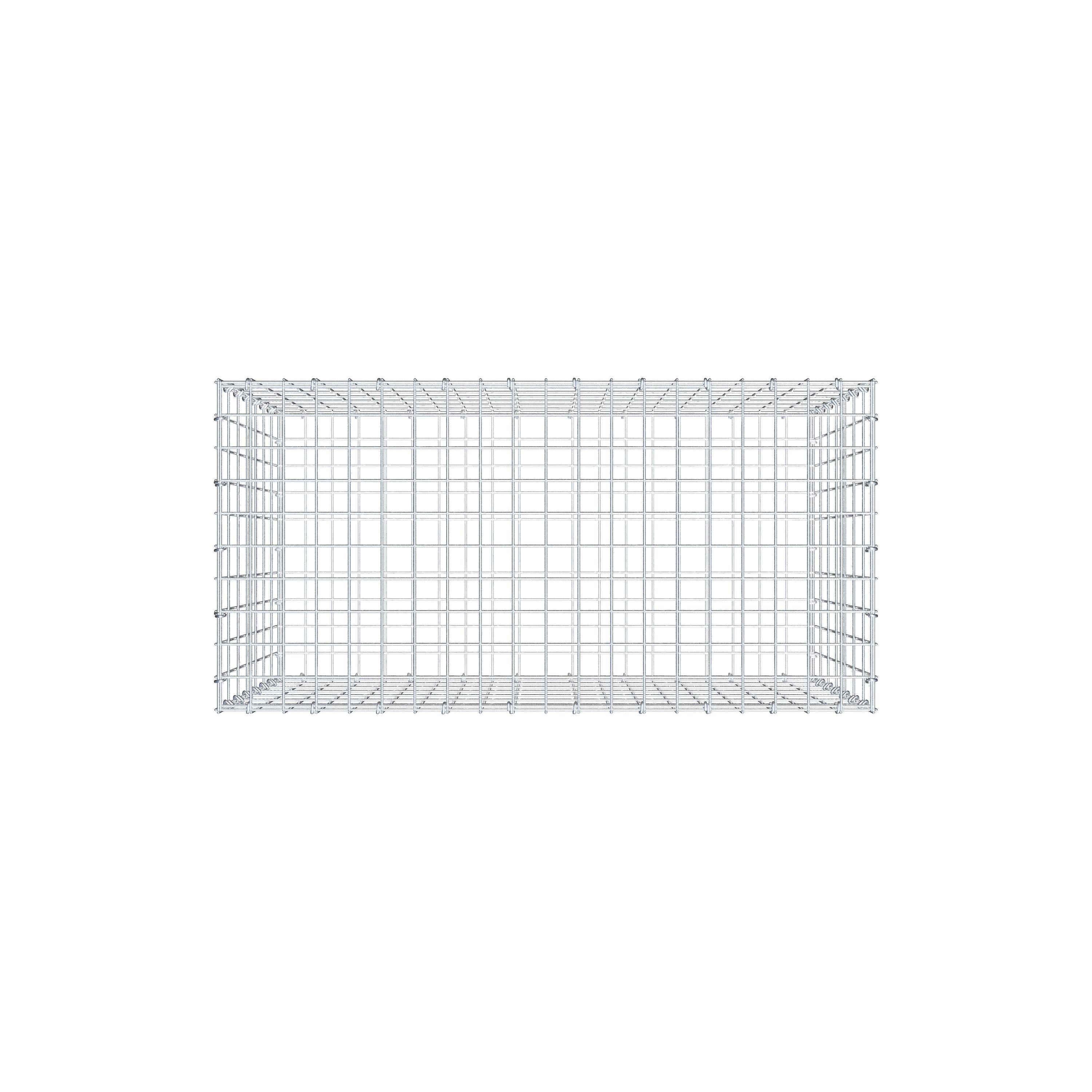 Gabion 100 cm x 70 cm x 50 cm (L x H x D), mesh size 5 cm x 10 cm, C-ring