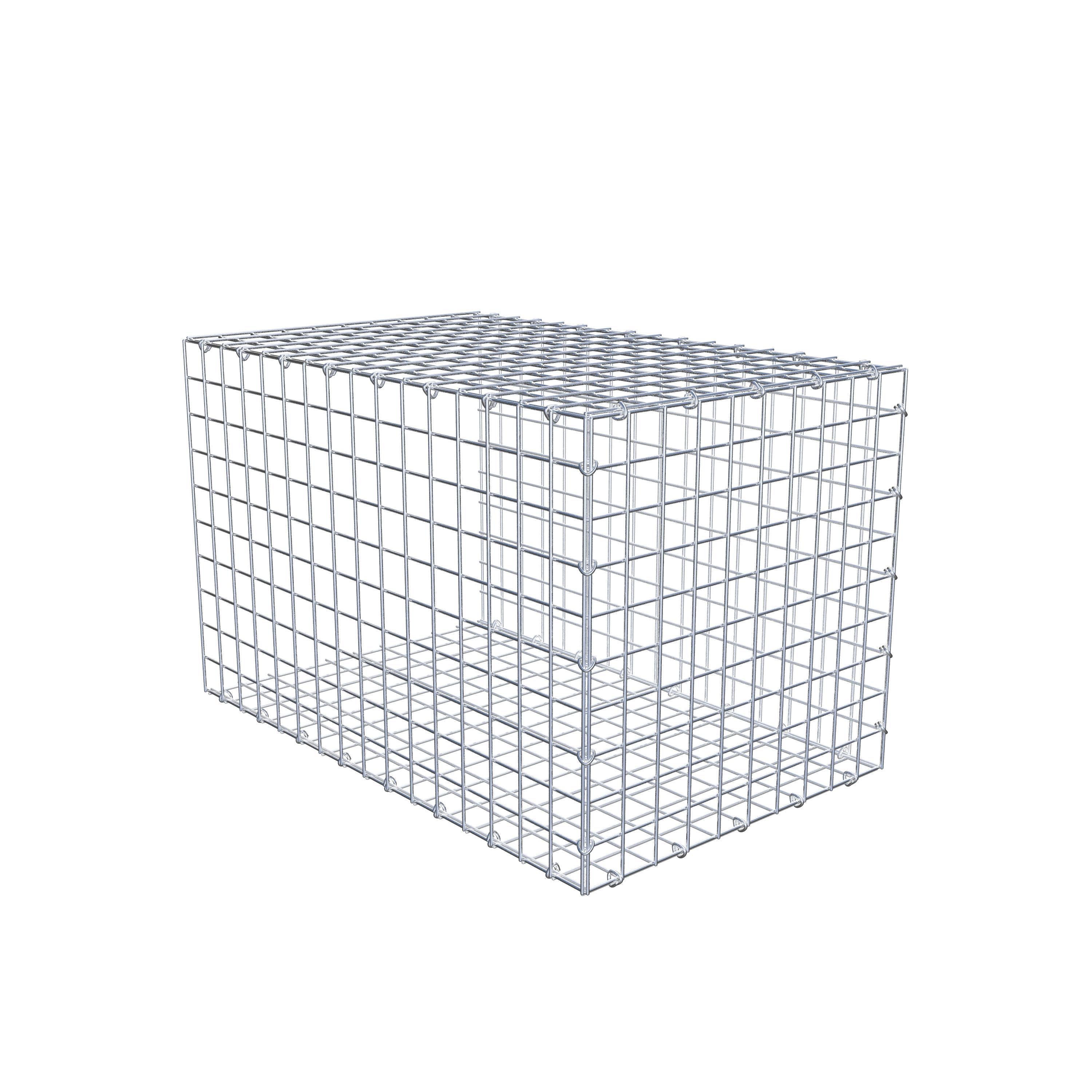 Mounted gabion type 2 80 cm x 50 cm x 50 cm (L x H x D), mesh size 5 cm x 5 cm, C-ring