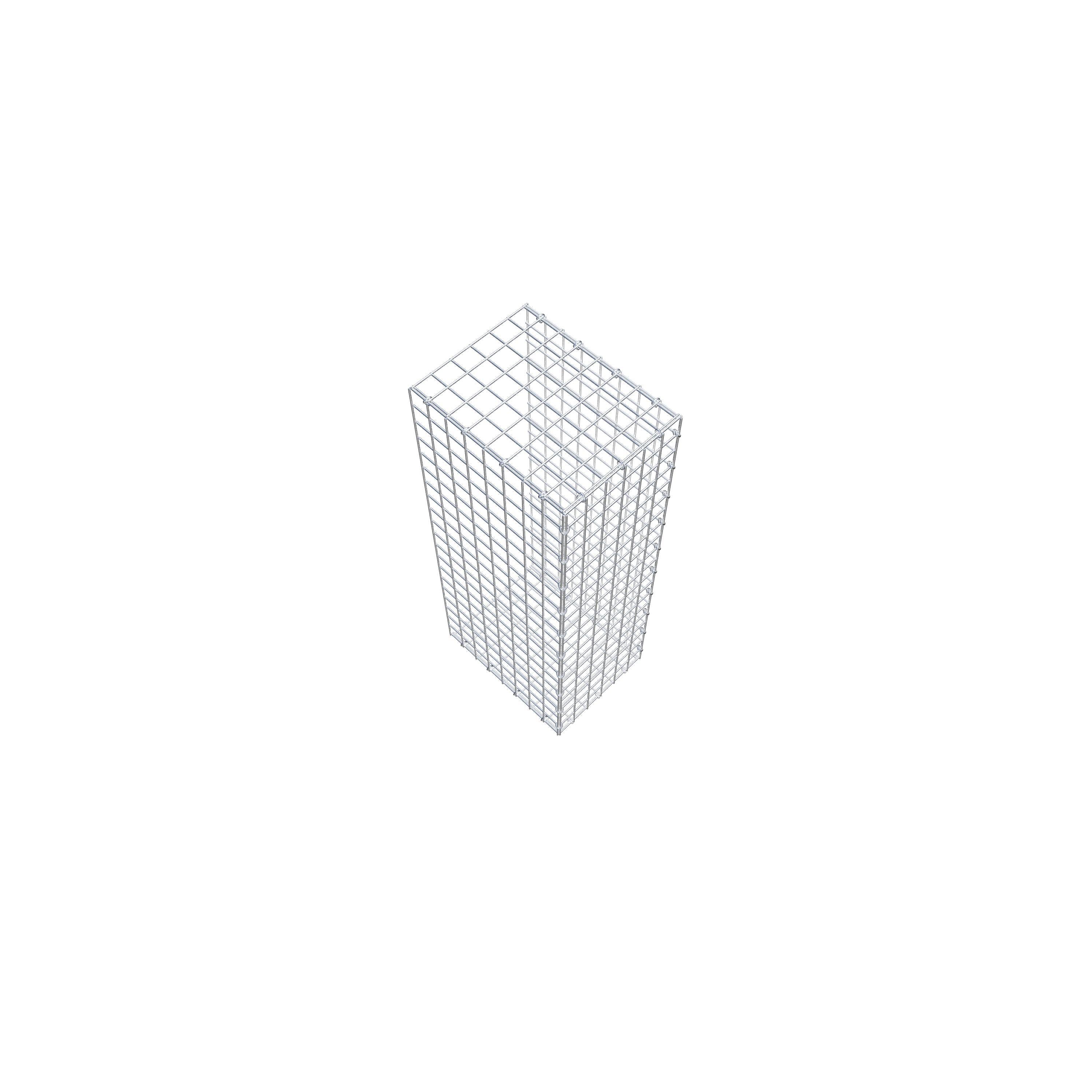 Fourche rapportée type 2 100 cm x 40 cm x 30 cm (L x H x P), mailles 5 cm x 5 cm, anneau C
