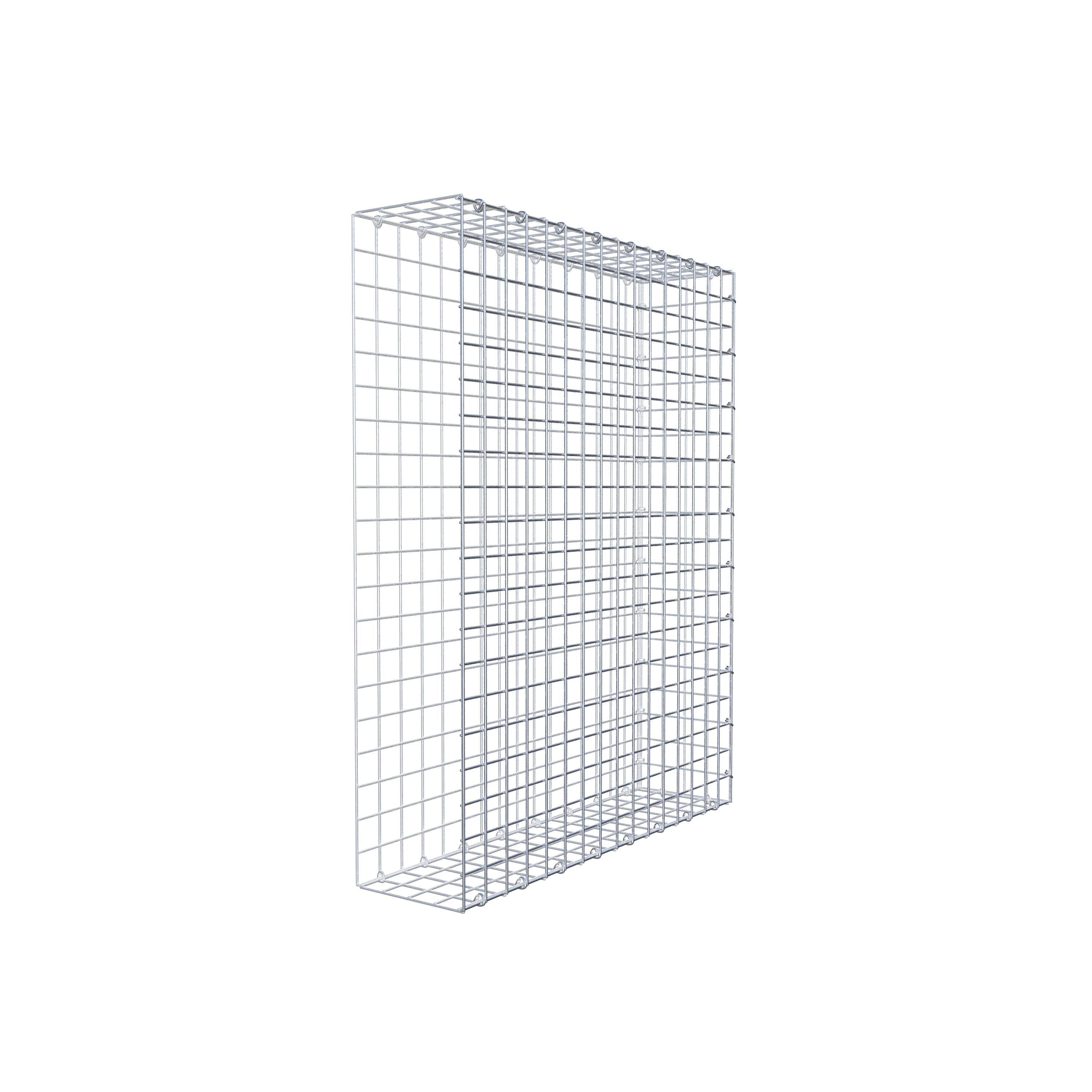 Gabião Tipo 2 100 cm x 80 cm x 20 cm (C x A x P), malhagem 5 cm x 5 cm, anel C