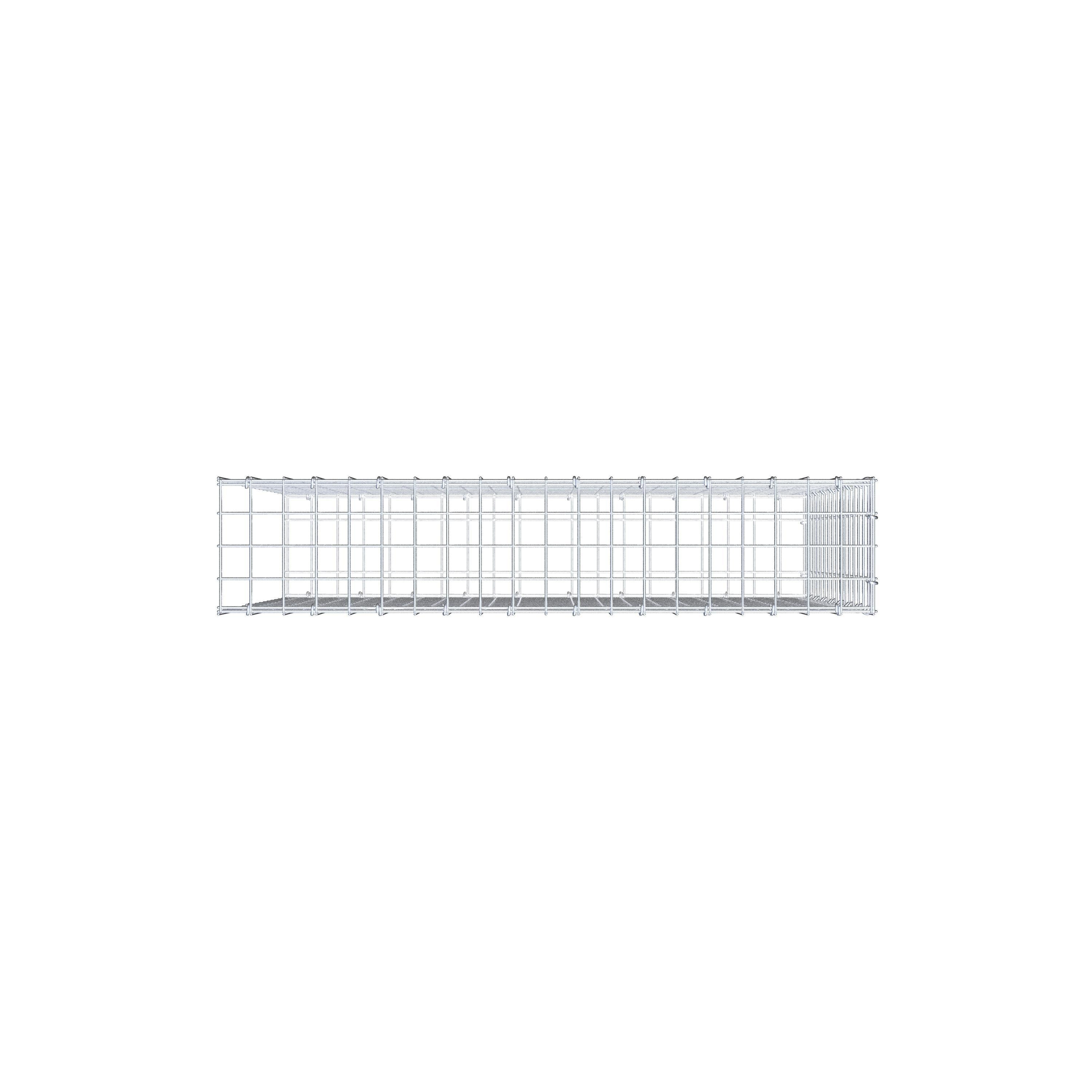 Gabião Tipo 2 100 cm x 80 cm x 20 cm (C x A x P), malhagem 5 cm x 5 cm, anel C