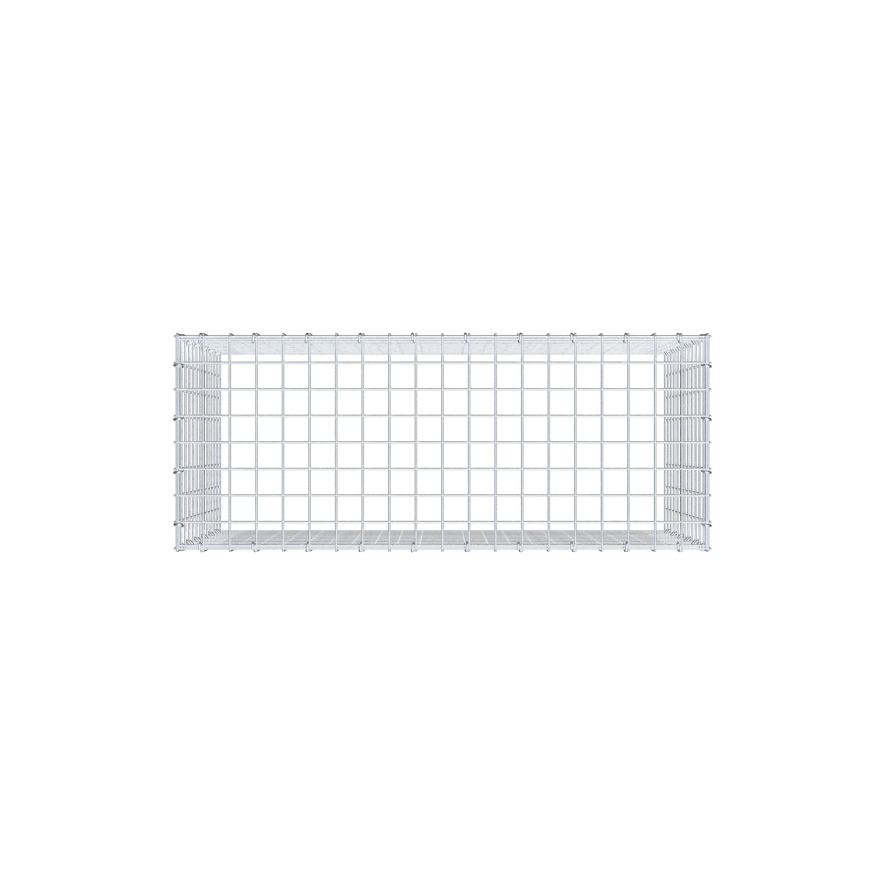 Anbaugabione Typ 3 100 cm x 60 cm x 40 cm (L x H x T), Maschenweite 5 cm x 5 cm, C-Ring
