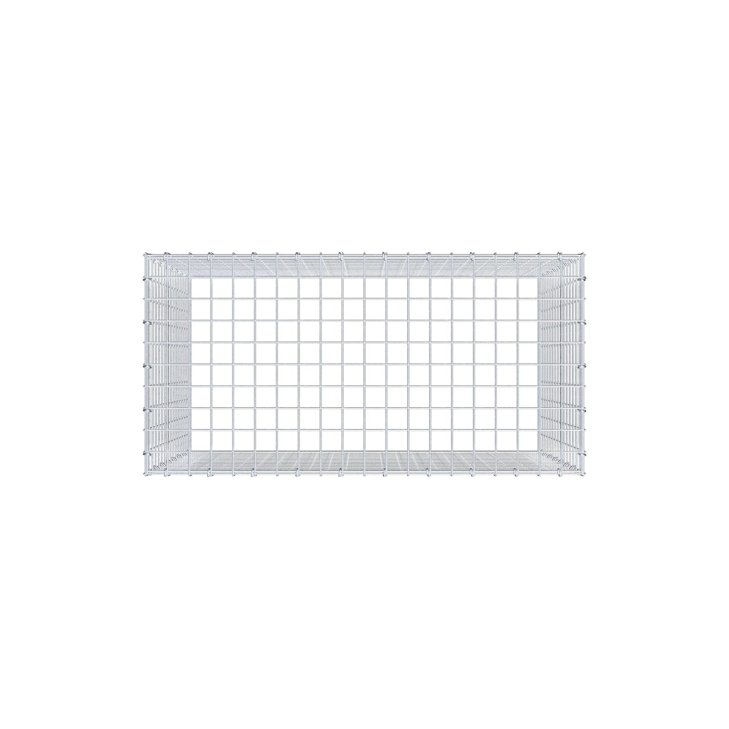 Anbaugabione Typ 3 100 cm x 80 cm x 50 cm (L x H x T), Maschenweite 5 cm x 5 cm, C-Ring