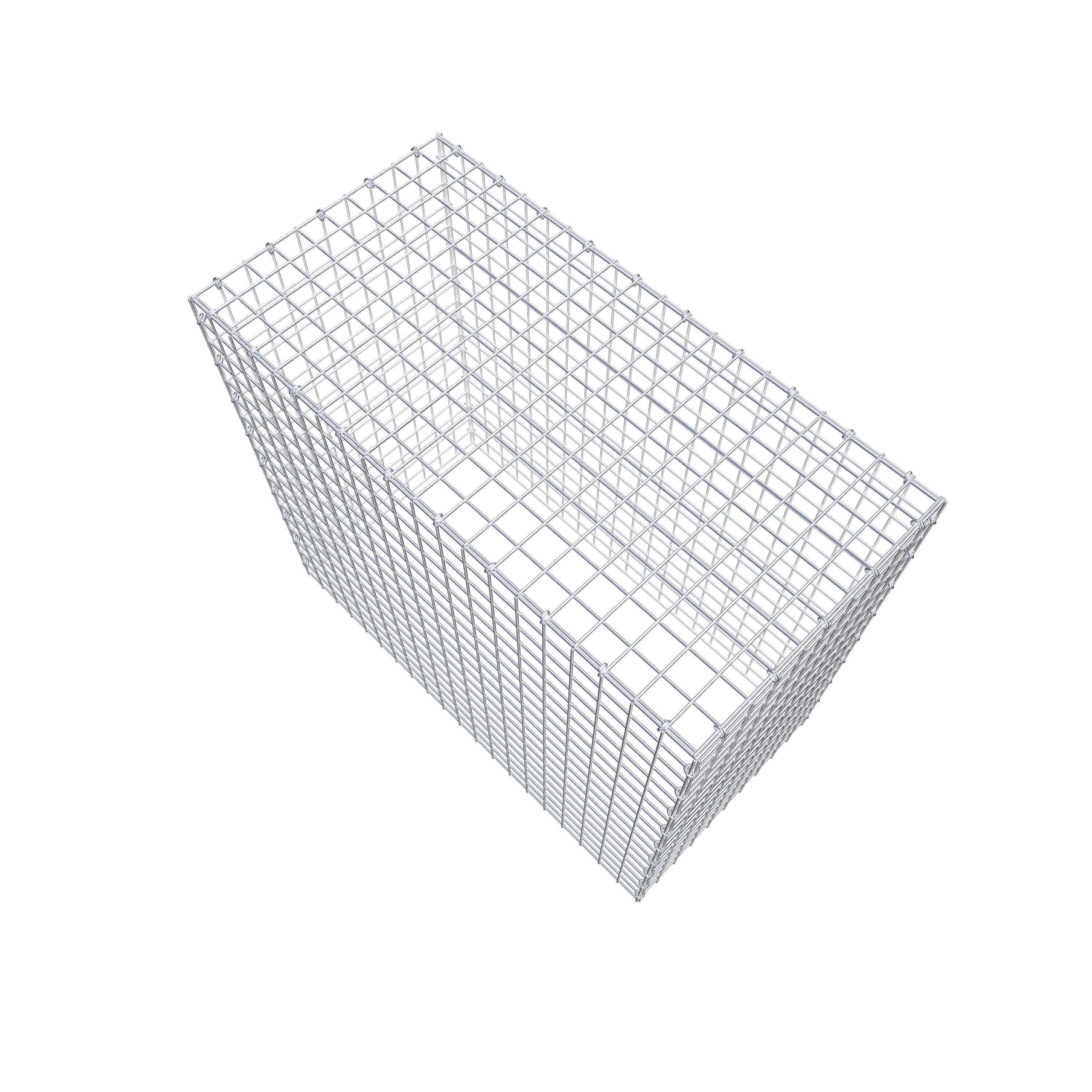 Mounted gabion type 3 100 cm x 90 cm x 50 cm (L x H x D), mesh size 5 cm x 5 cm, C-ring