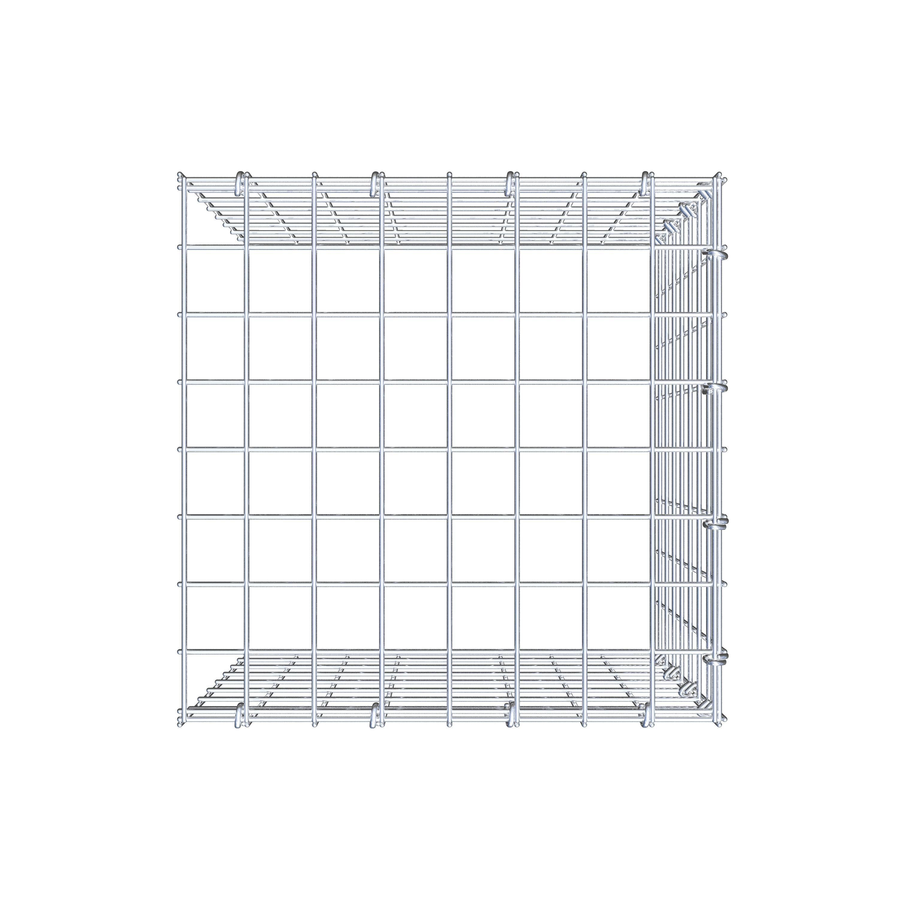 Gabião Tipo 4 40 cm x 40 cm x 40 cm (C x A x P), malhagem 5 cm x 5 cm, anel C