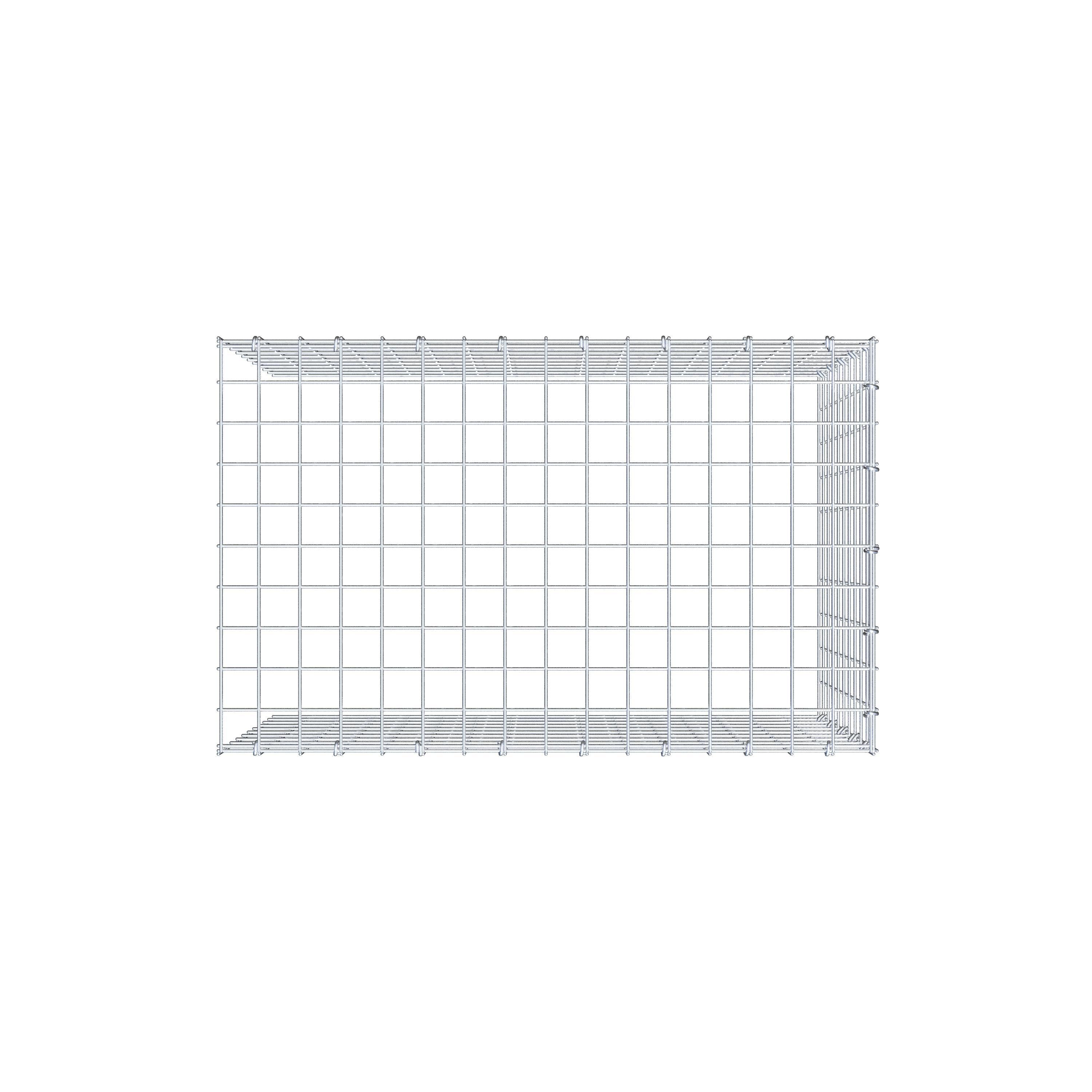 Anbaugabione Typ 4 80 cm x 50 cm x 50 cm (L x H x T), Maschenweite 5 cm x 5 cm, C-Ring