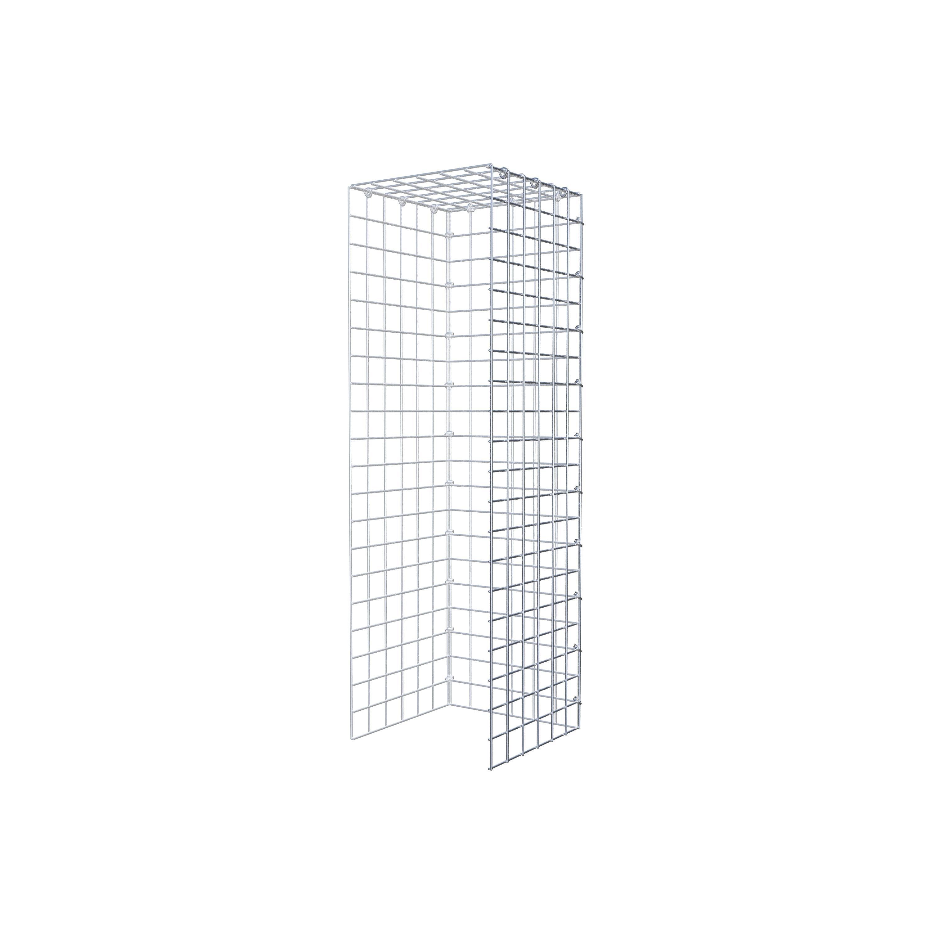Monteret gabion type 4 100 cm x 30 cm x 30 cm (L x H x D), maskestørrelse 5 cm x 5 cm, C-ring