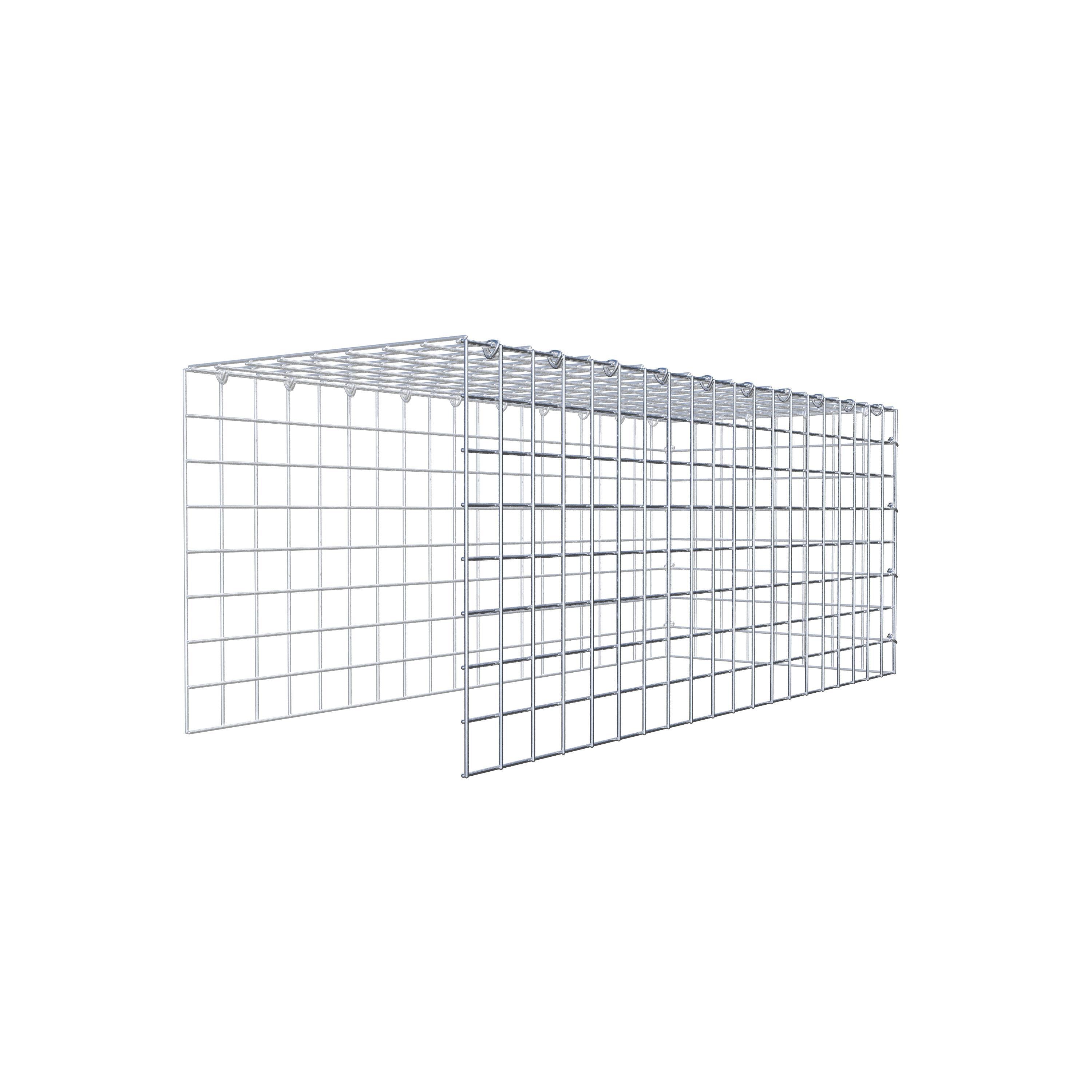 Gavión adicional tipo 4 100 cm x 40 cm x 40 cm (L x A x P), malla 5 cm x 5 cm, anillo en C