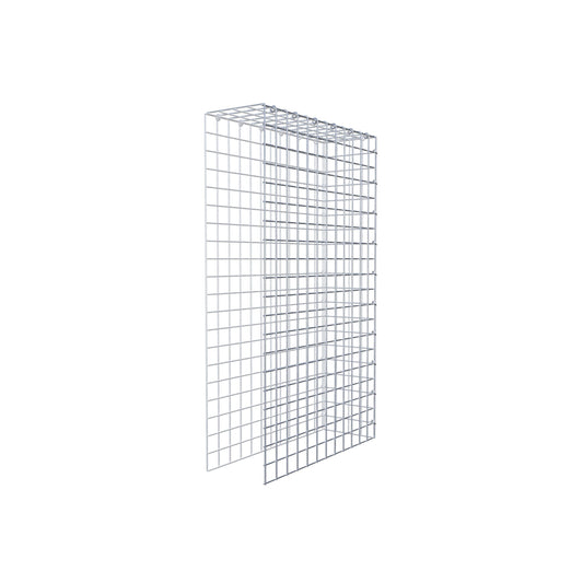 Typ 4 påbyggnadsgabion 100 cm x 60 cm x 20 cm (L x H x D), maskstorlek 5 cm x 5 cm, C-ring