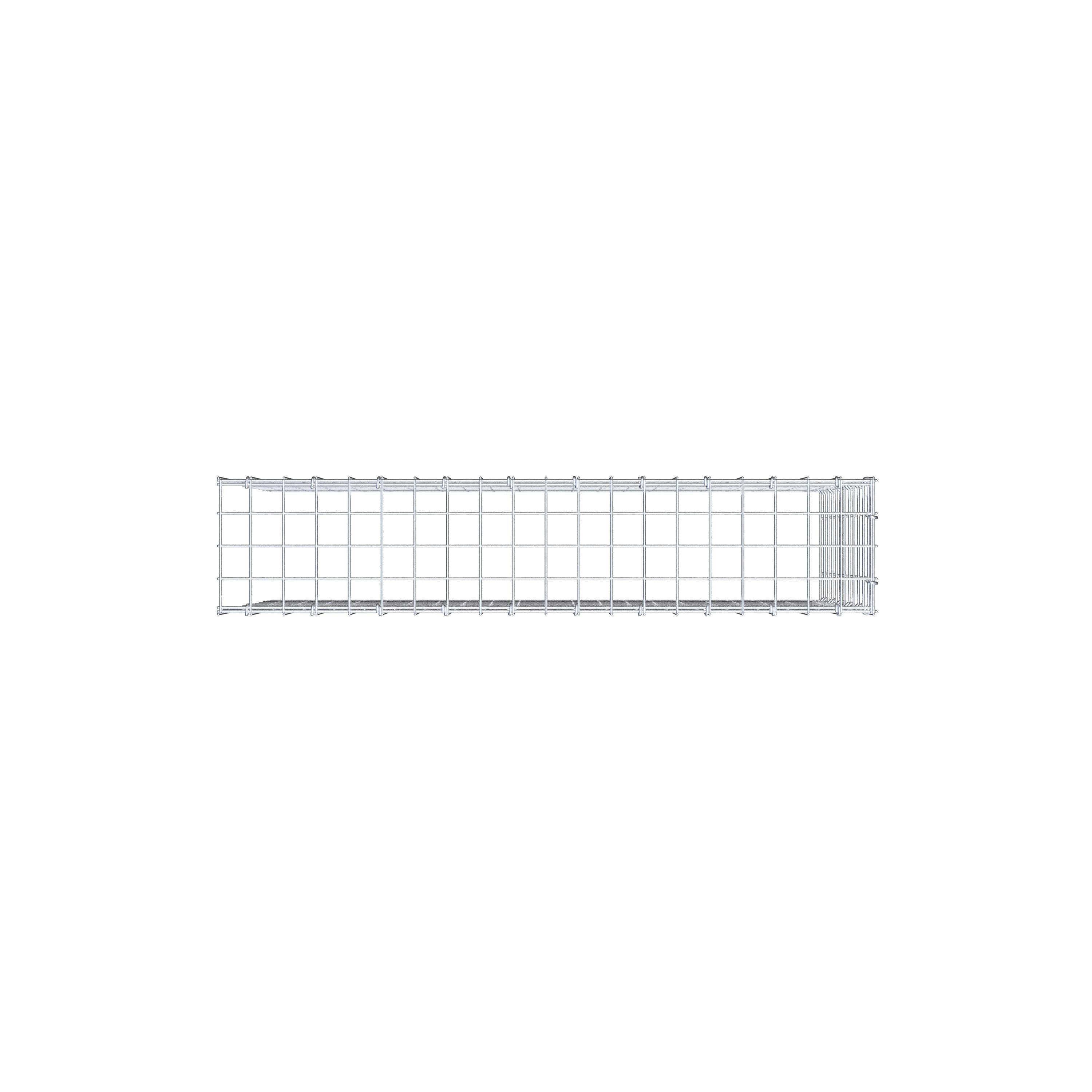 Gabião Tipo 4 100 cm x 60 cm x 20 cm (C x A x P), malhagem 5 cm x 5 cm, anel C