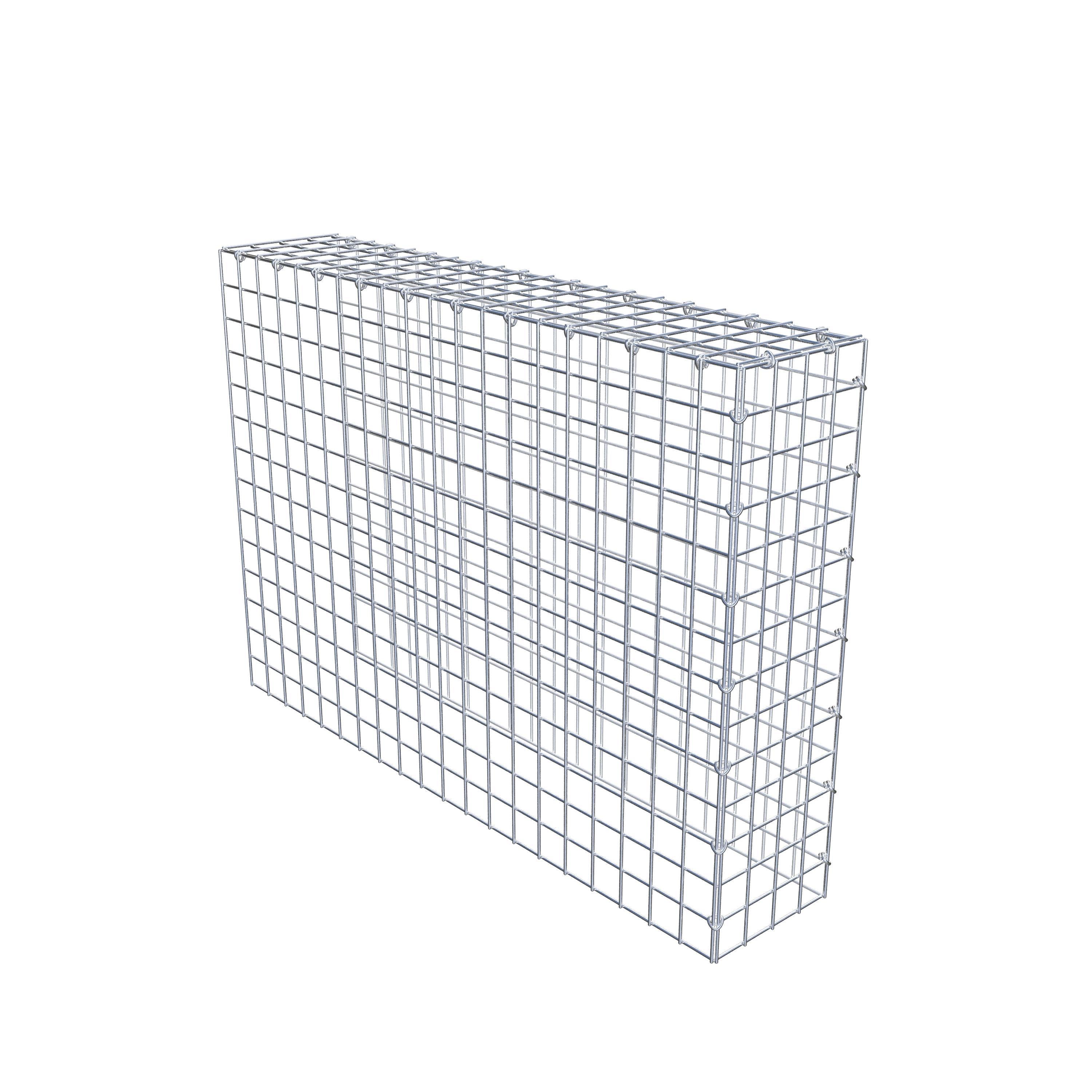 Gabião Tipo 4 100 cm x 70 cm x 20 cm (C x A x P), malhagem 5 cm x 5 cm, anel C