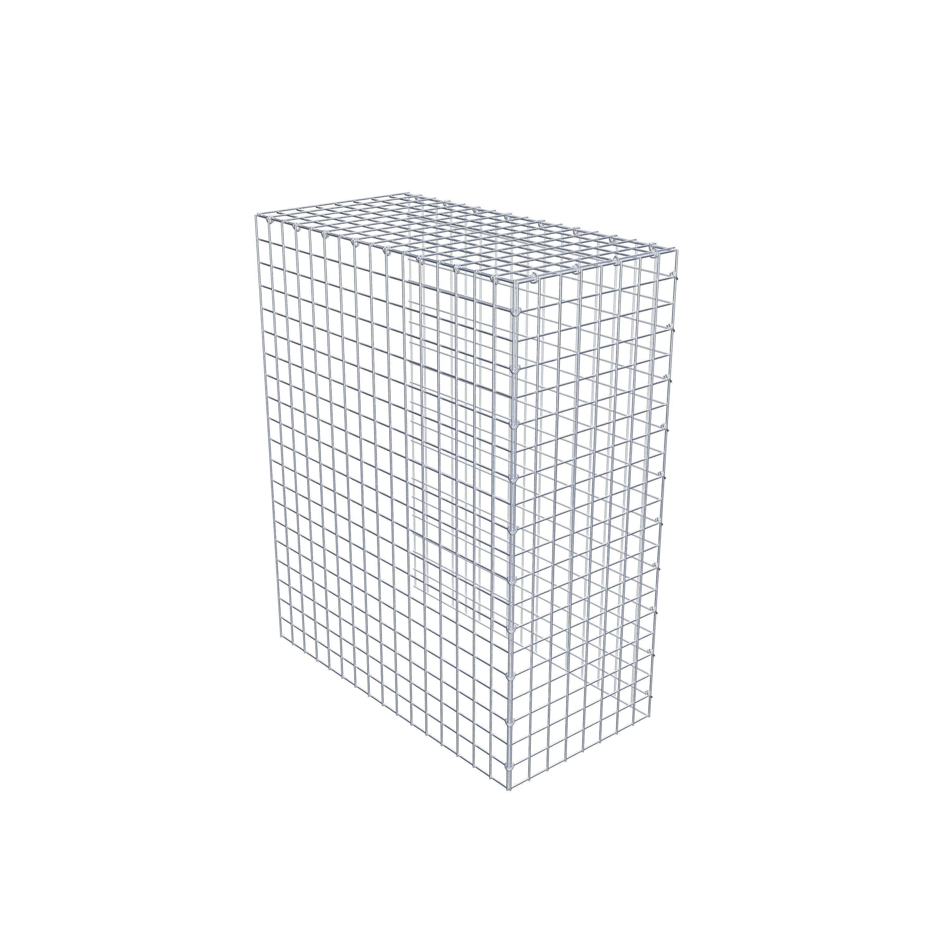 Mounted gabion type 4 100 cm x 80 cm x 40 cm (L x H x D), mesh size 5 cm x 5 cm, C-ring