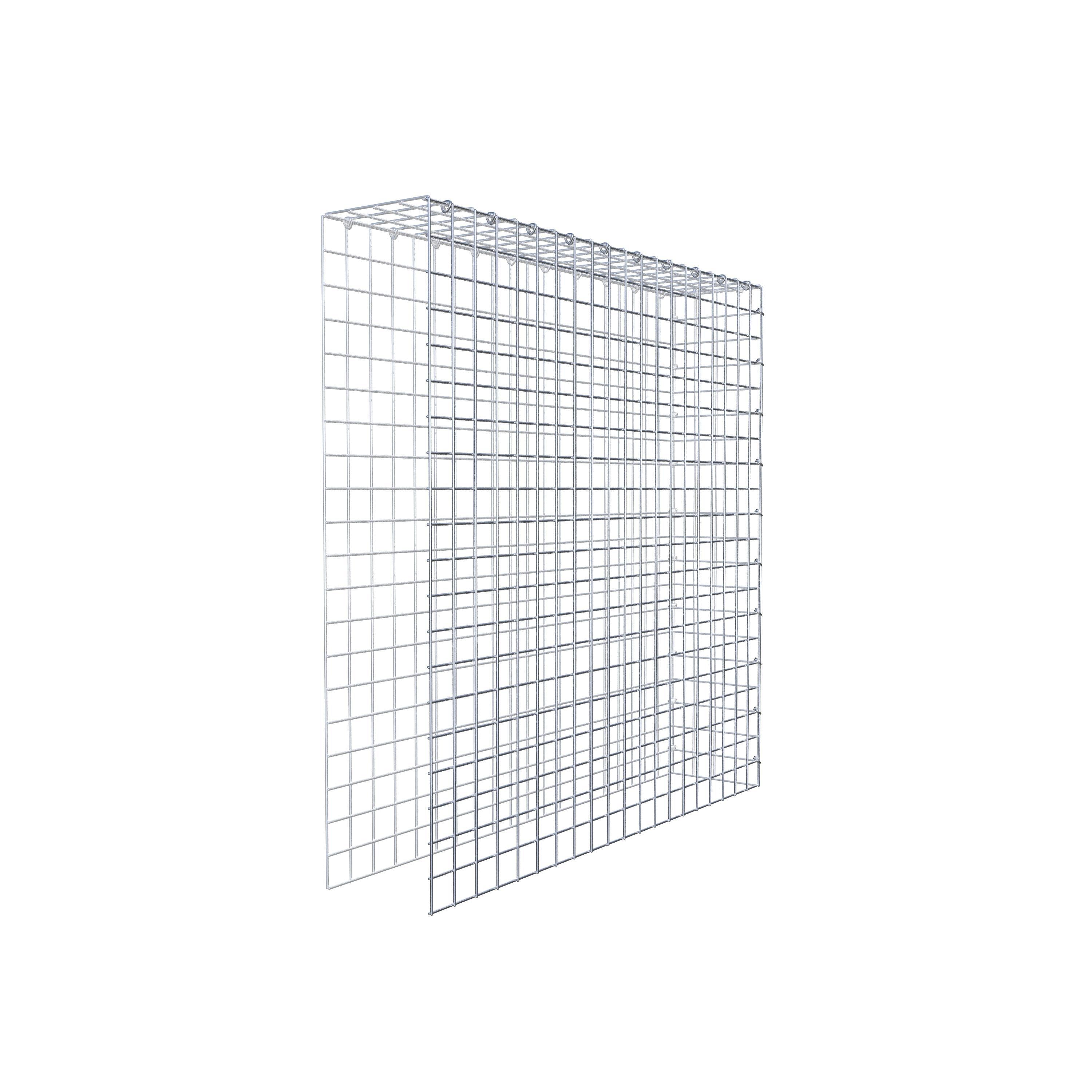 Gavión adicional tipo 4 100 cm x 100 cm x 20 cm (L x A x P), malla 5 cm x 5 cm, anillo en C