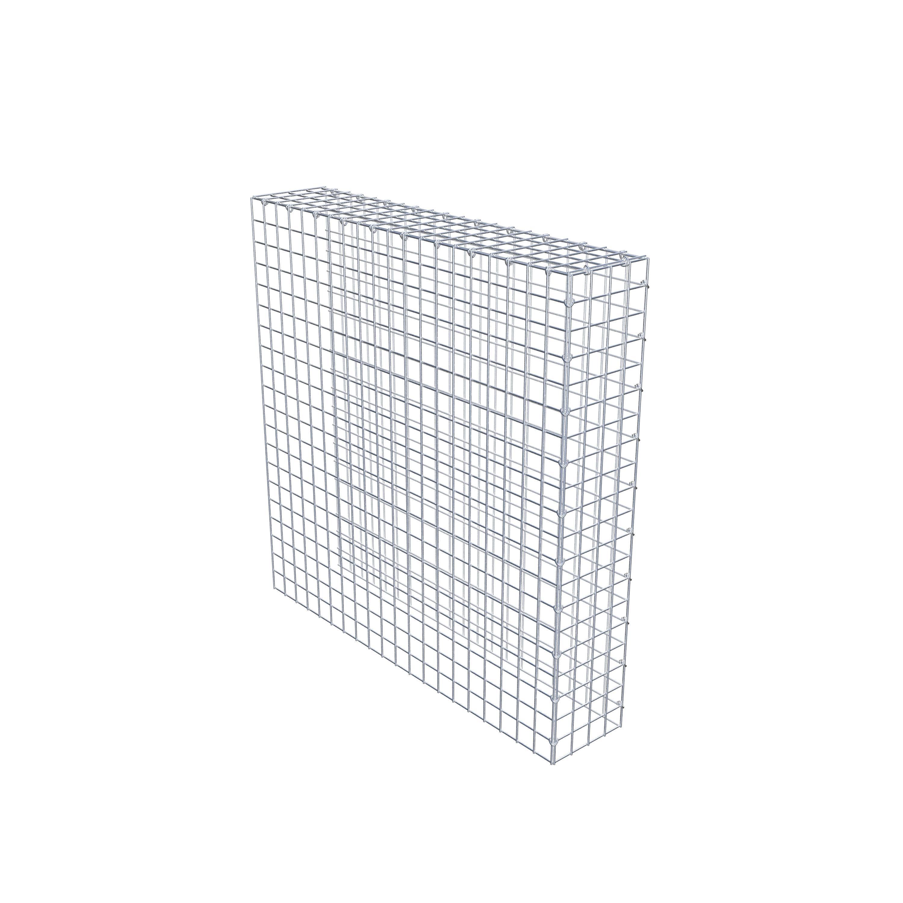 Gavión adicional tipo 4 100 cm x 100 cm x 20 cm (L x A x P), malla 5 cm x 5 cm, anillo en C