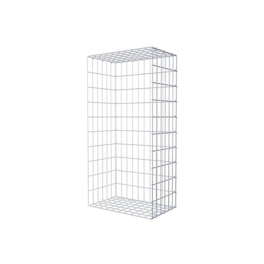 Anbaugabione Typ 2 100 cm x 30 cm x 50 cm, Maschenweite 5 cm x 10 cm, C-Ring