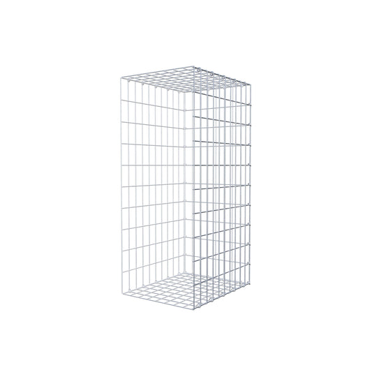 Monteret gabion type 2 100 cm x 50 cm x 40 cm, maskestørrelse 5 cm x 10 cm, C-ring