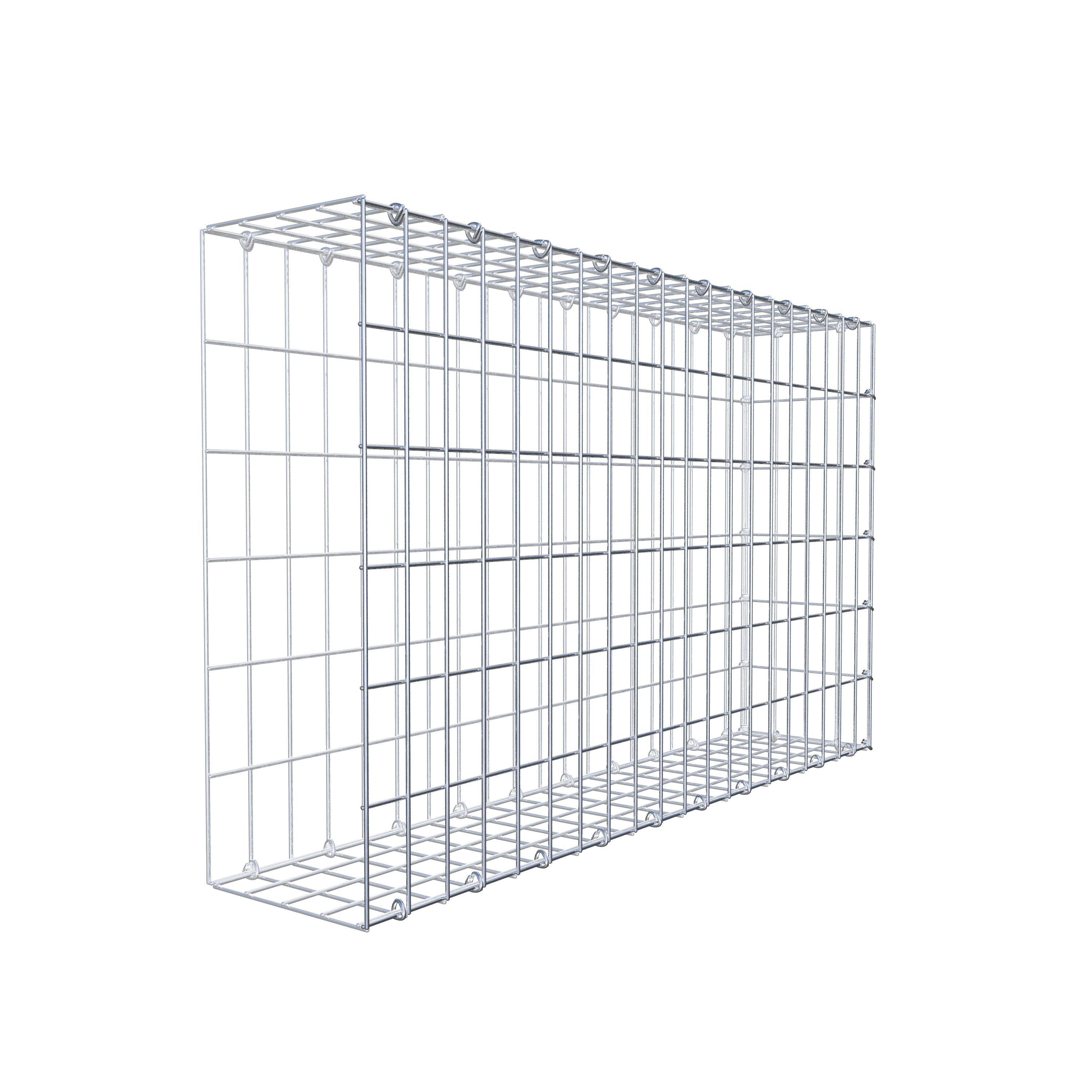 Fourche rapportée type 2 100 cm x 60 cm x 20 cm, mailles 5 cm x 10 cm, anneau en C