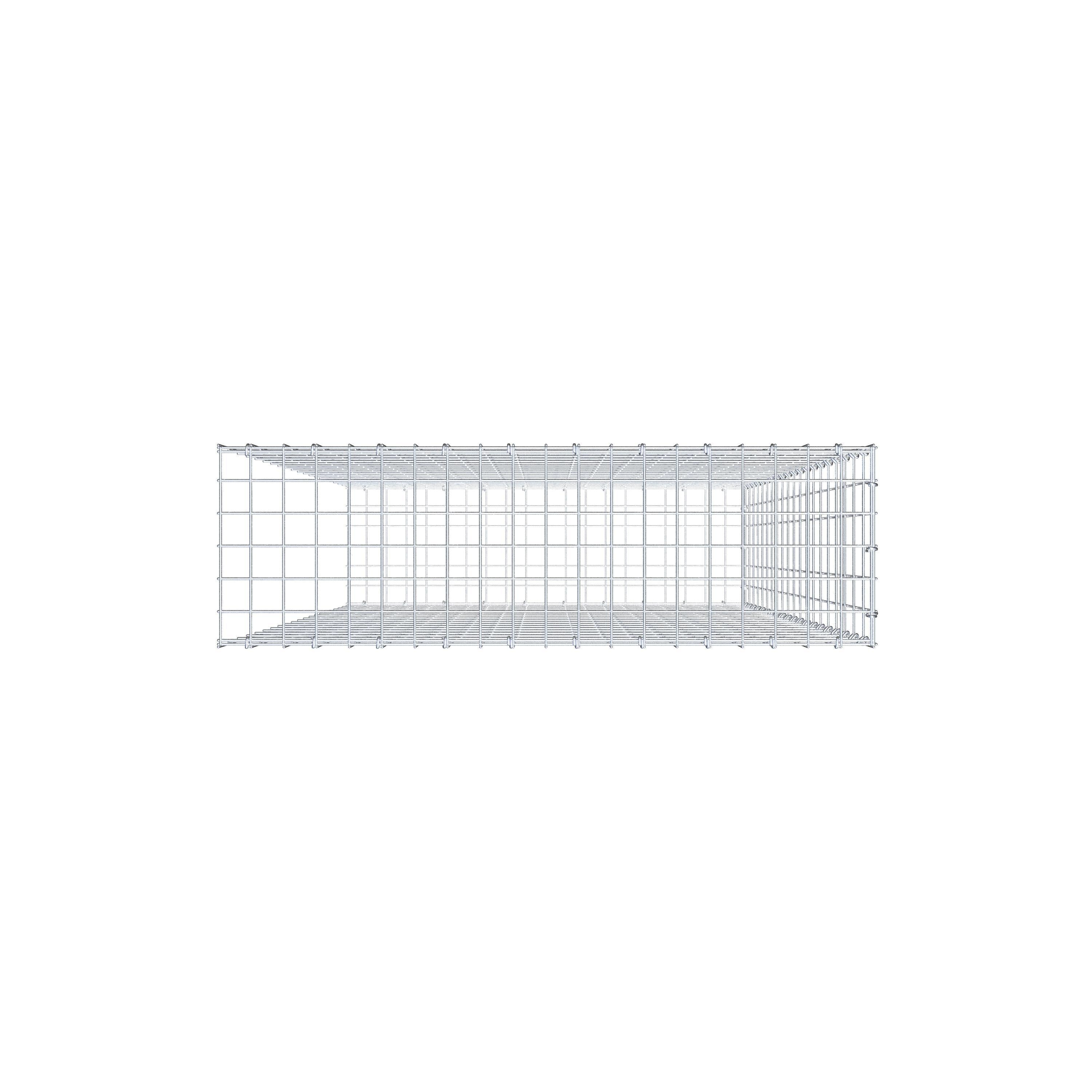 Gavión complementario tipo 2 200 cm x 100 cm x 30 cm, malla 5 cm x 10 cm, anillo en C