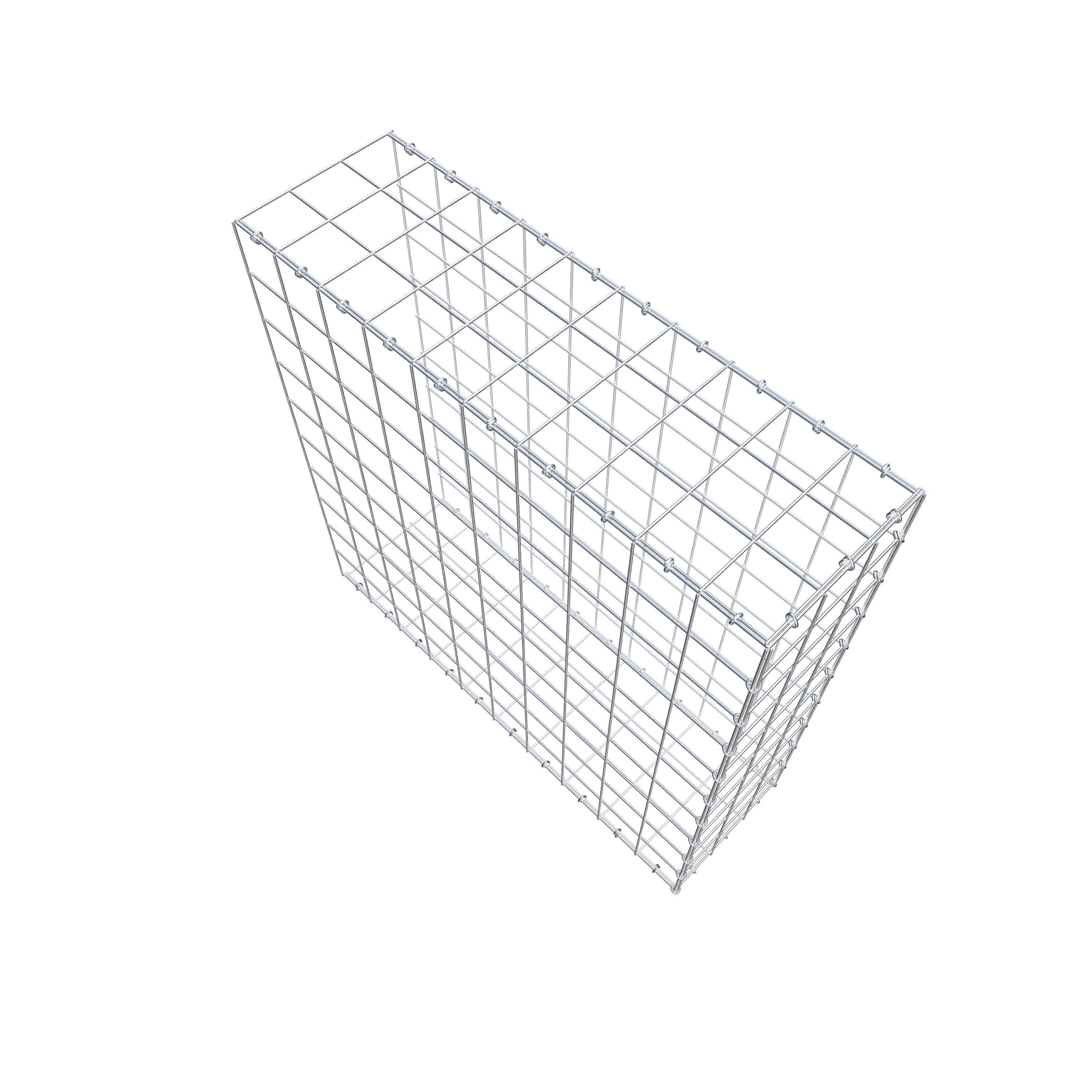 Anbaugabione Typ 2 100 cm x 100 cm x 30 cm (L x H x T), Maschenweite 10 cm x 10 cm, C-Ring