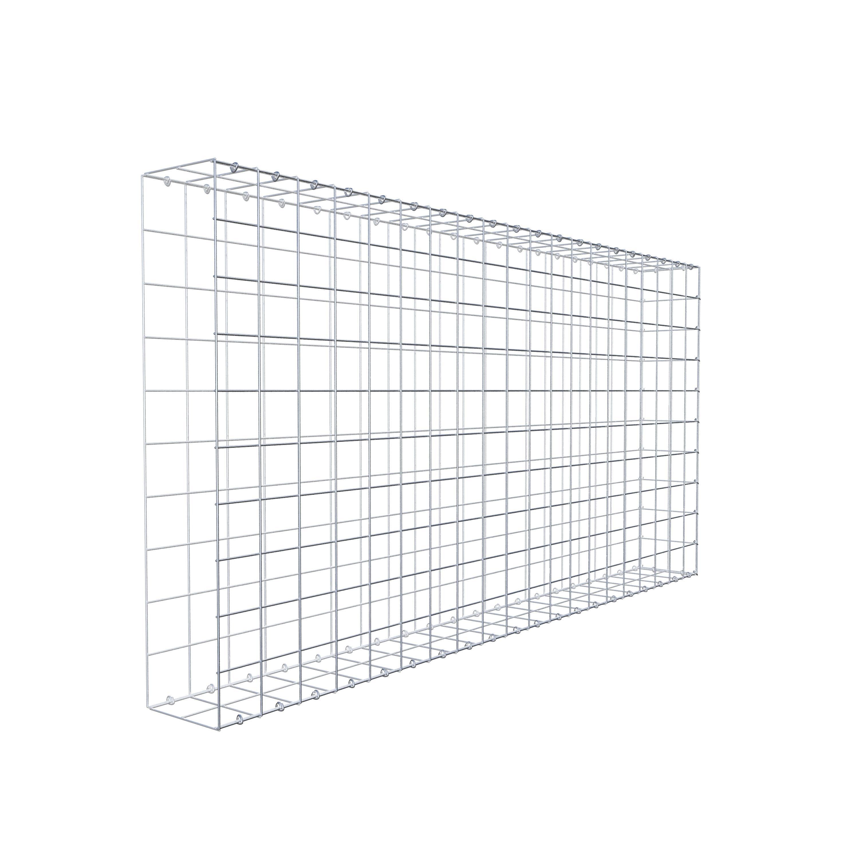 Type 2 oplegkorf 200 cm x 100 cm x 20 cm (L x H x D), maaswijdte 10 cm x 10 cm, C-ring