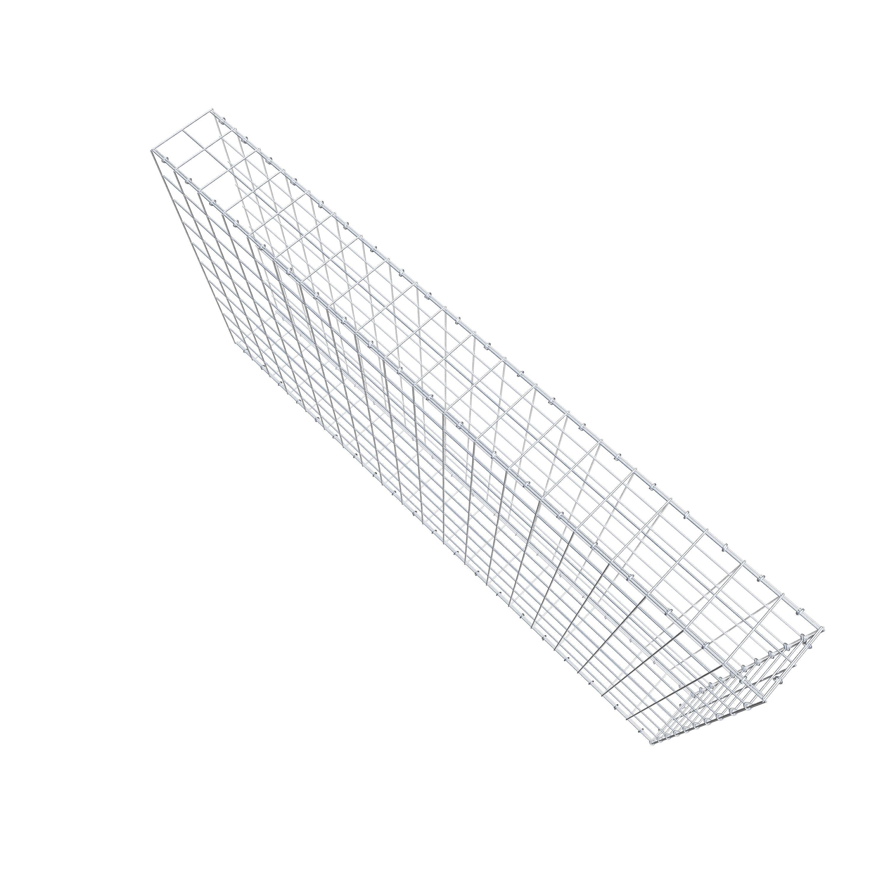 Type 2 oplegkorf 200 cm x 100 cm x 20 cm (L x H x D), maaswijdte 10 cm x 10 cm, C-ring