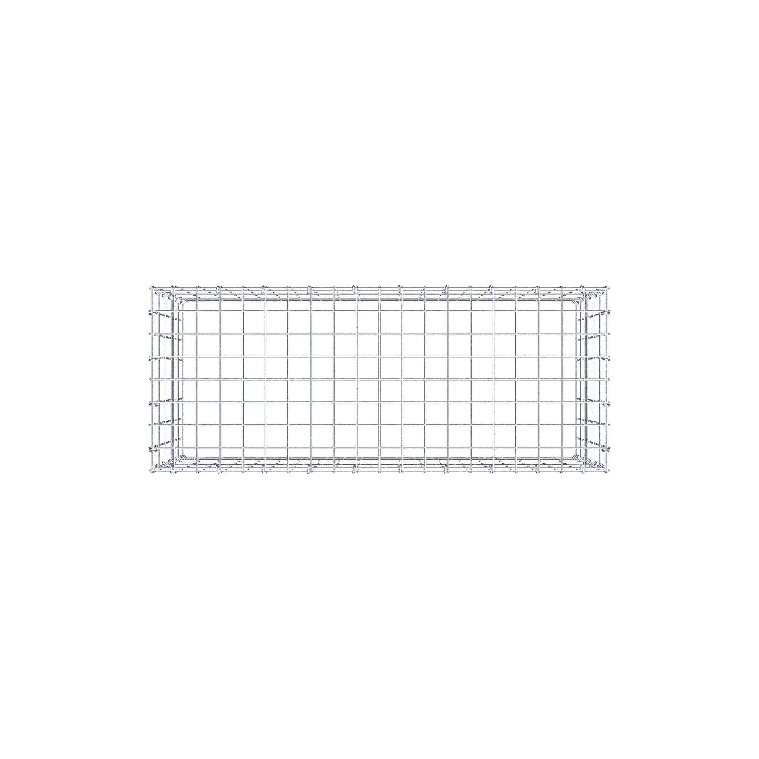 Gabbione aggiuntivo di tipo 3 100 cm x 50 cm x 40 cm (L x H x P), maglia 5 cm x 10 cm, anello a C