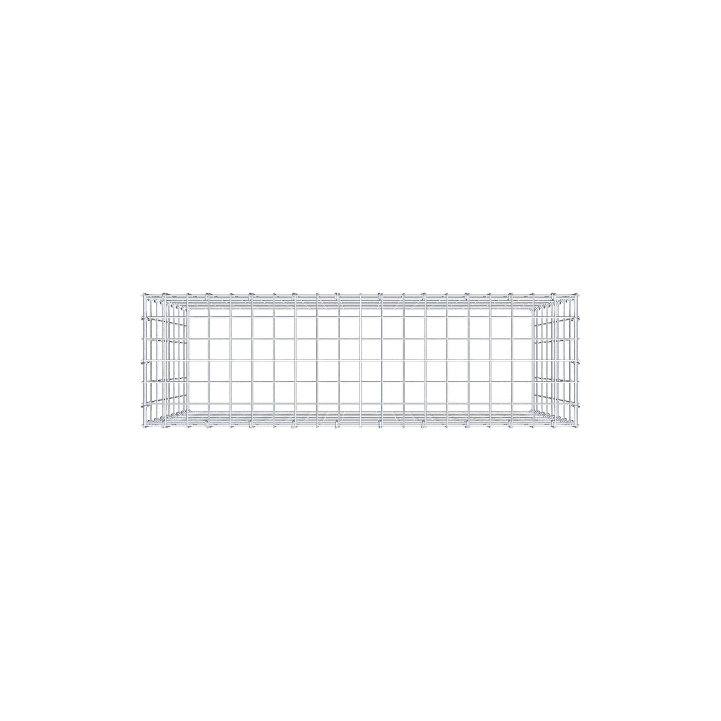Anbaugabione Typ 3 100 cm x 80 cm x 30 cm (L x H x T), Maschenweite 5 cm x 10 cm, C-Ring