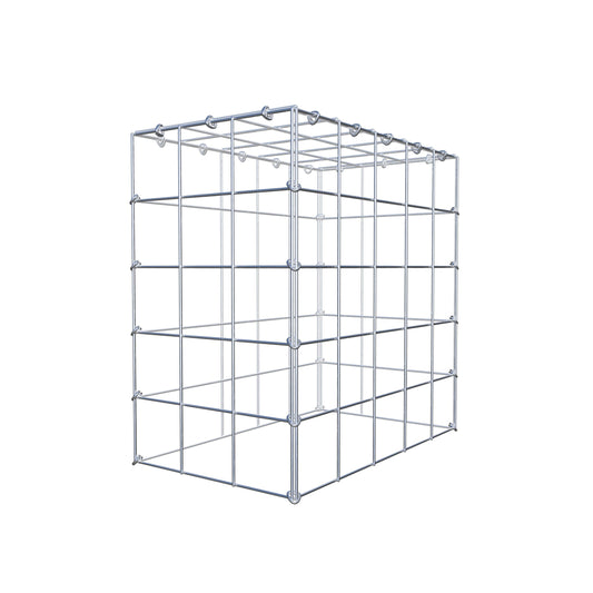 Monteret gabion type 3 50 cm x 50 cm x 30 cm (L x H x D), maskestørrelse 10 cm x 10 cm, C-ring