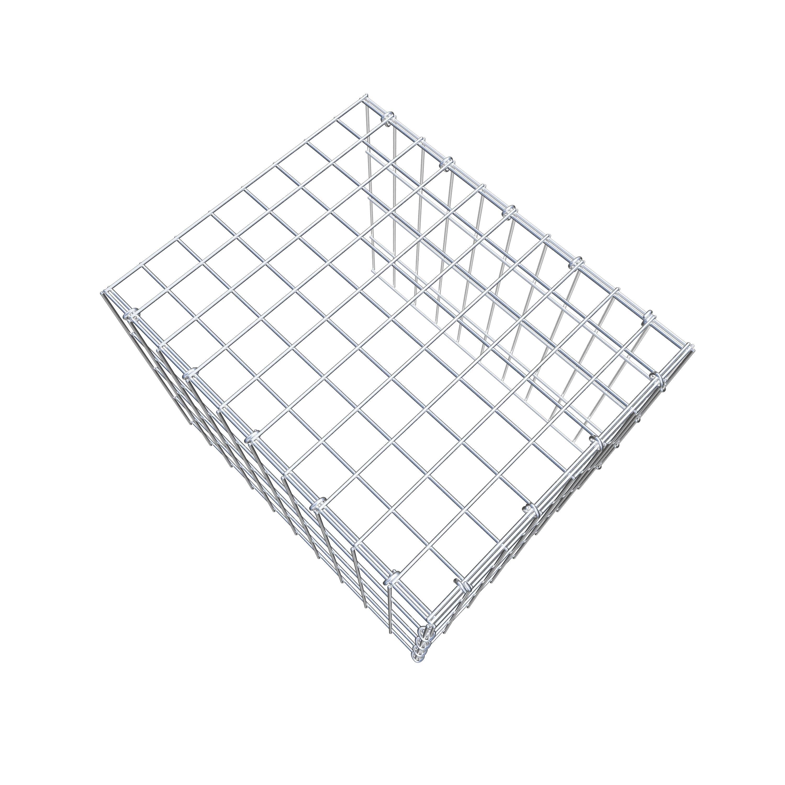 Pila adicional tipo 4 50 cm x 40 cm x 40 cm (L x A x P), malla 5 cm x 10 cm, anillo en C