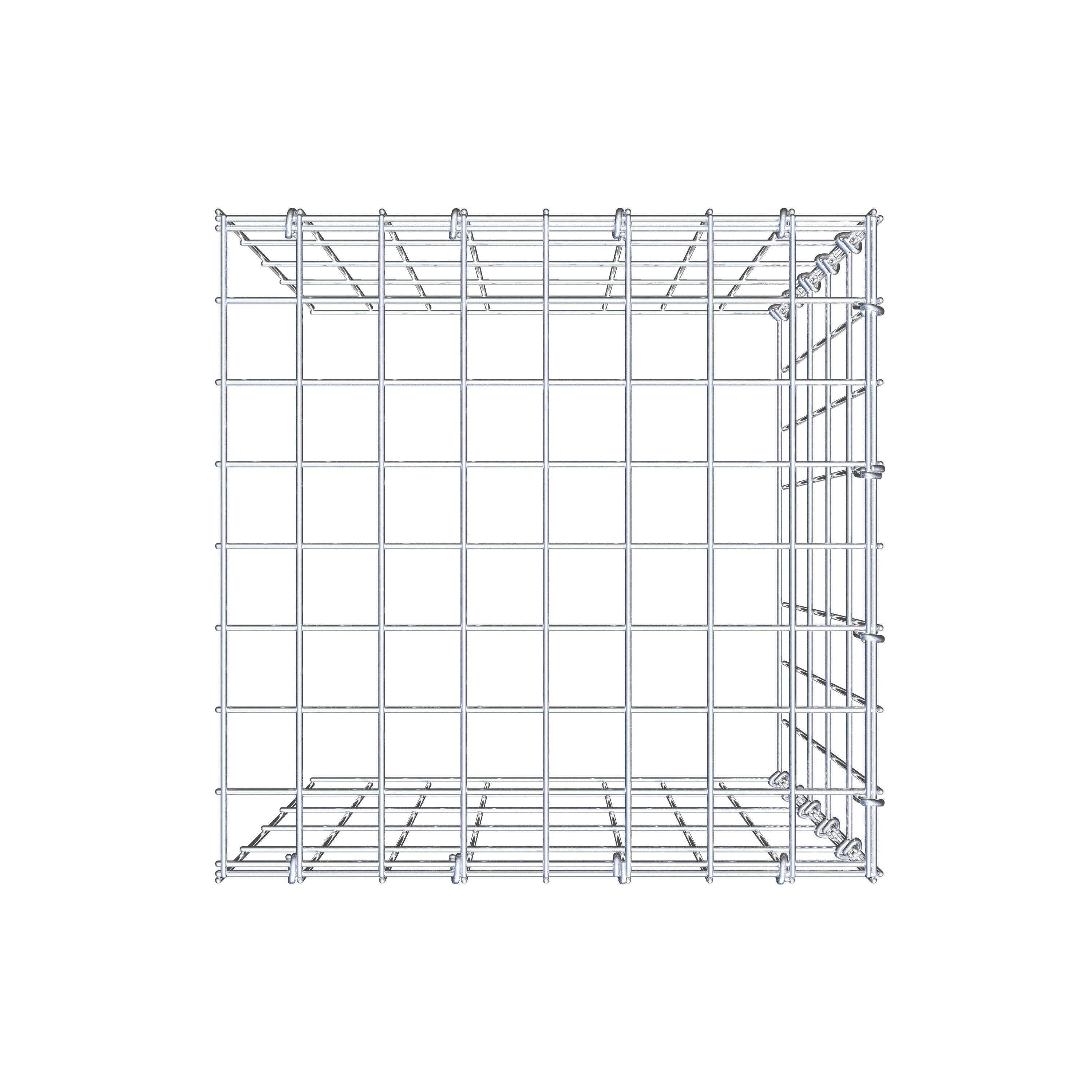 Pila adicional tipo 4 50 cm x 40 cm x 40 cm (L x A x P), malla 5 cm x 10 cm, anillo en C