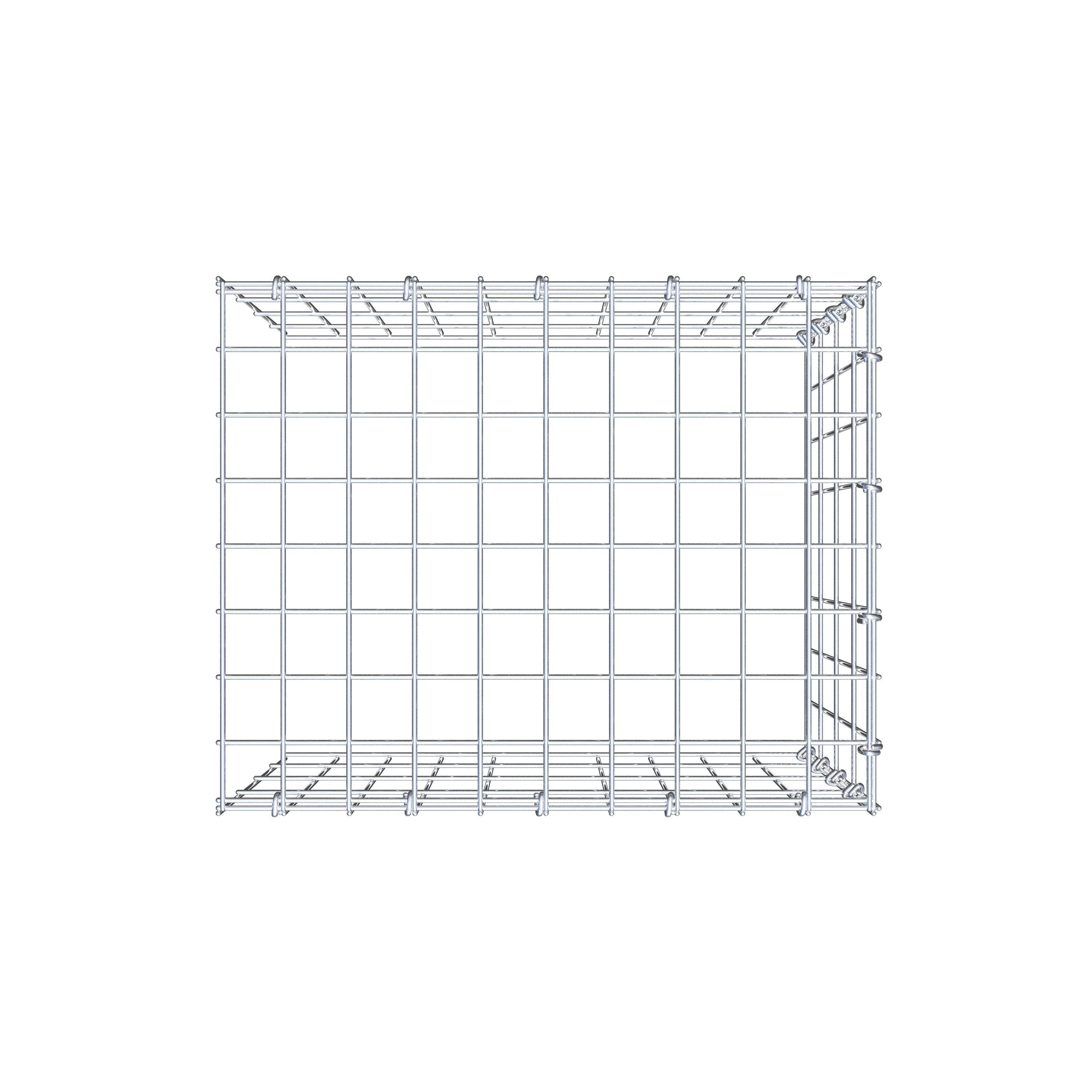 Pila adicional tipo 4 50 cm x 40 cm x 40 cm (L x A x P), malla 5 cm x 10 cm, anillo en C