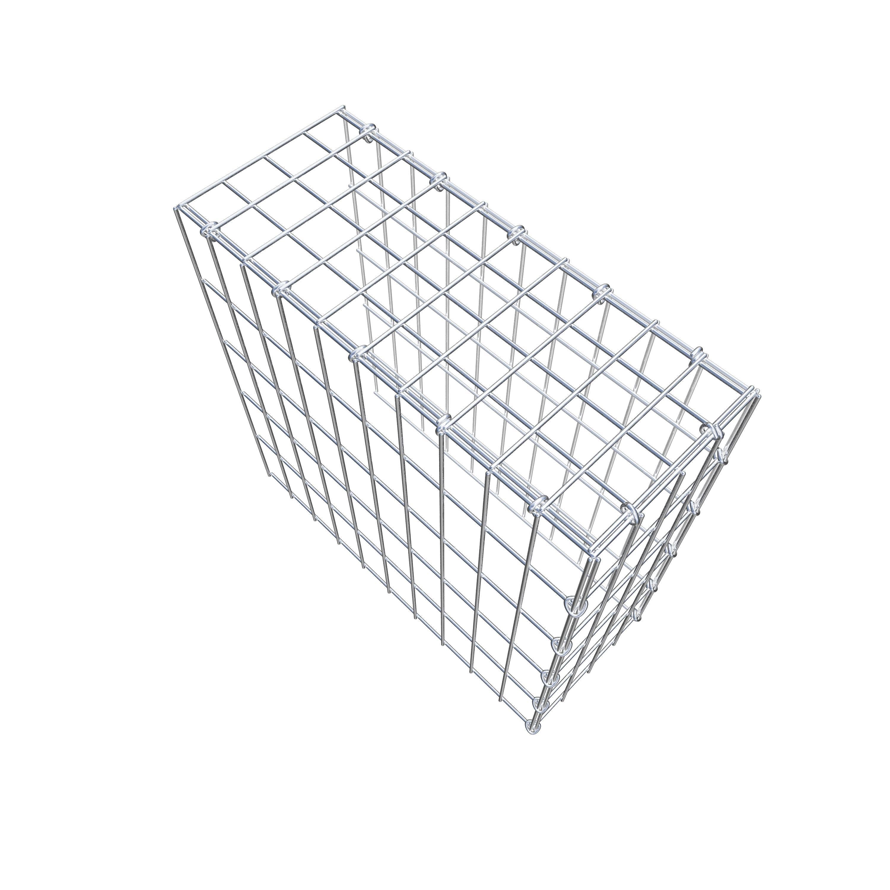 Gabião Tipo 4 50 cm x 50 cm x 20 cm (C x A x P), malhagem 5 cm x 10 cm, anel C