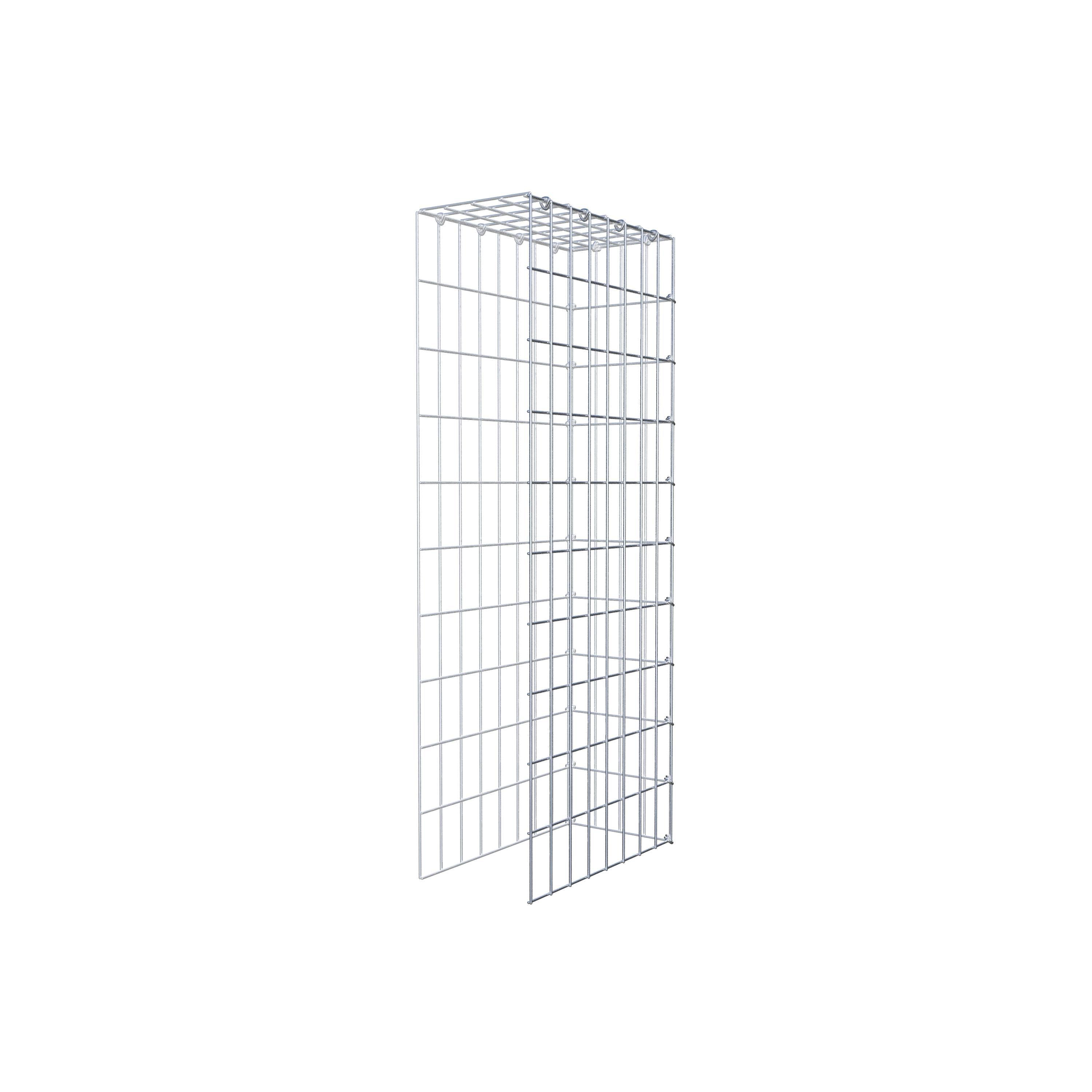 Pila adicional tipo 4 100 cm x 40 cm x 20 cm (L x A x P), malla 5 cm x 10 cm, anillo en C