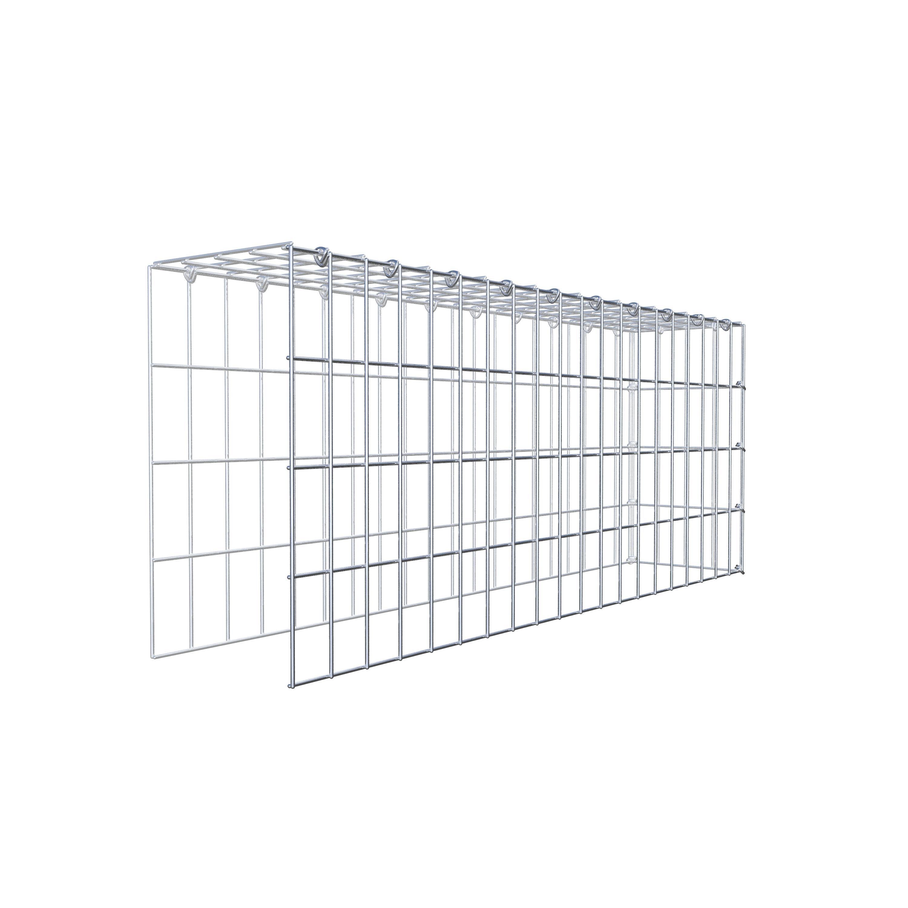 Pila adicional tipo 4 100 cm x 40 cm x 20 cm (L x A x P), malla 5 cm x 10 cm, anillo en C
