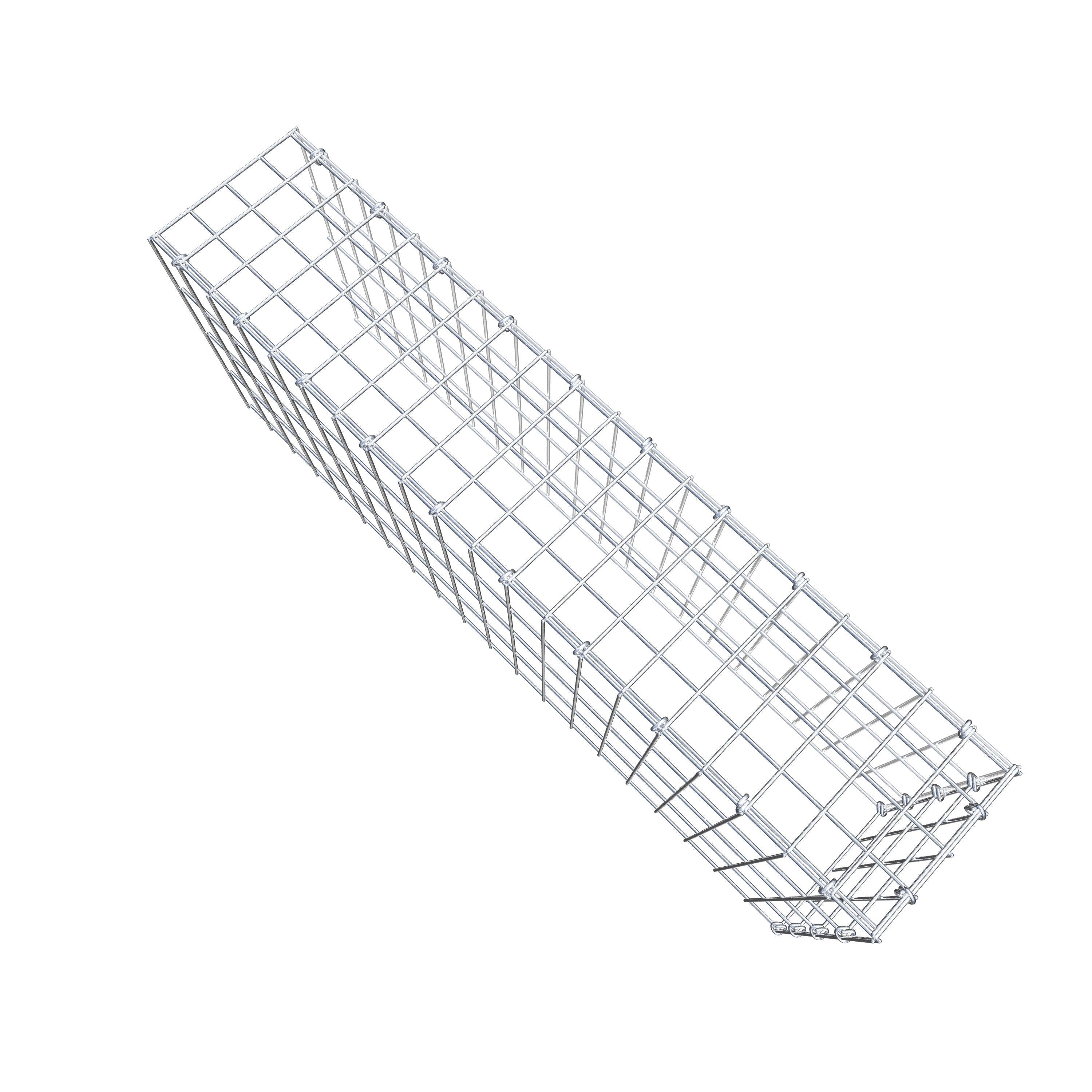 Pila adicional tipo 4 100 cm x 40 cm x 20 cm (L x A x P), malla 5 cm x 10 cm, anillo en C