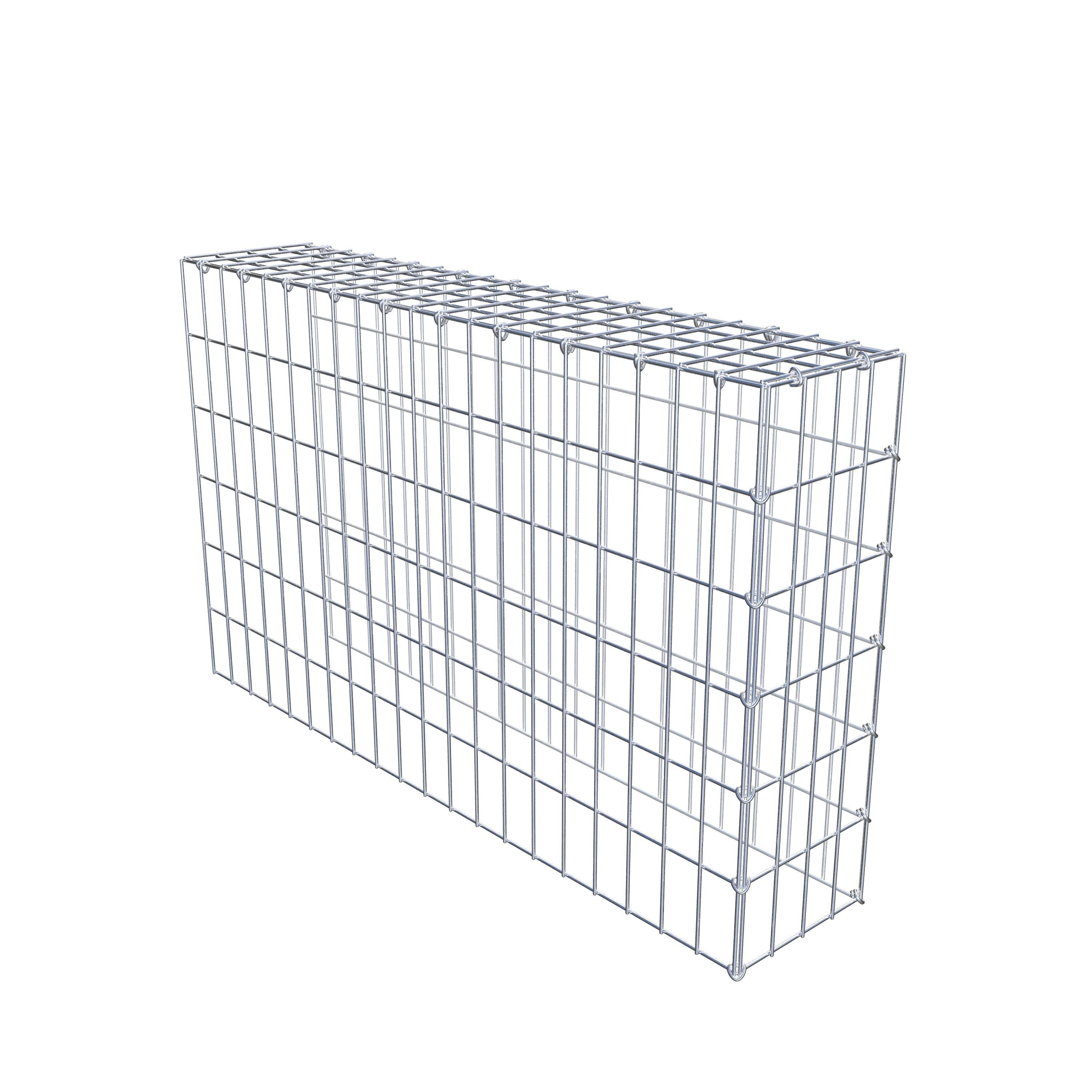 Fourche rapportée type 4 100 cm x 60 cm x 20 cm (L x H x P), mailles 5 cm x 10 cm, anneau C