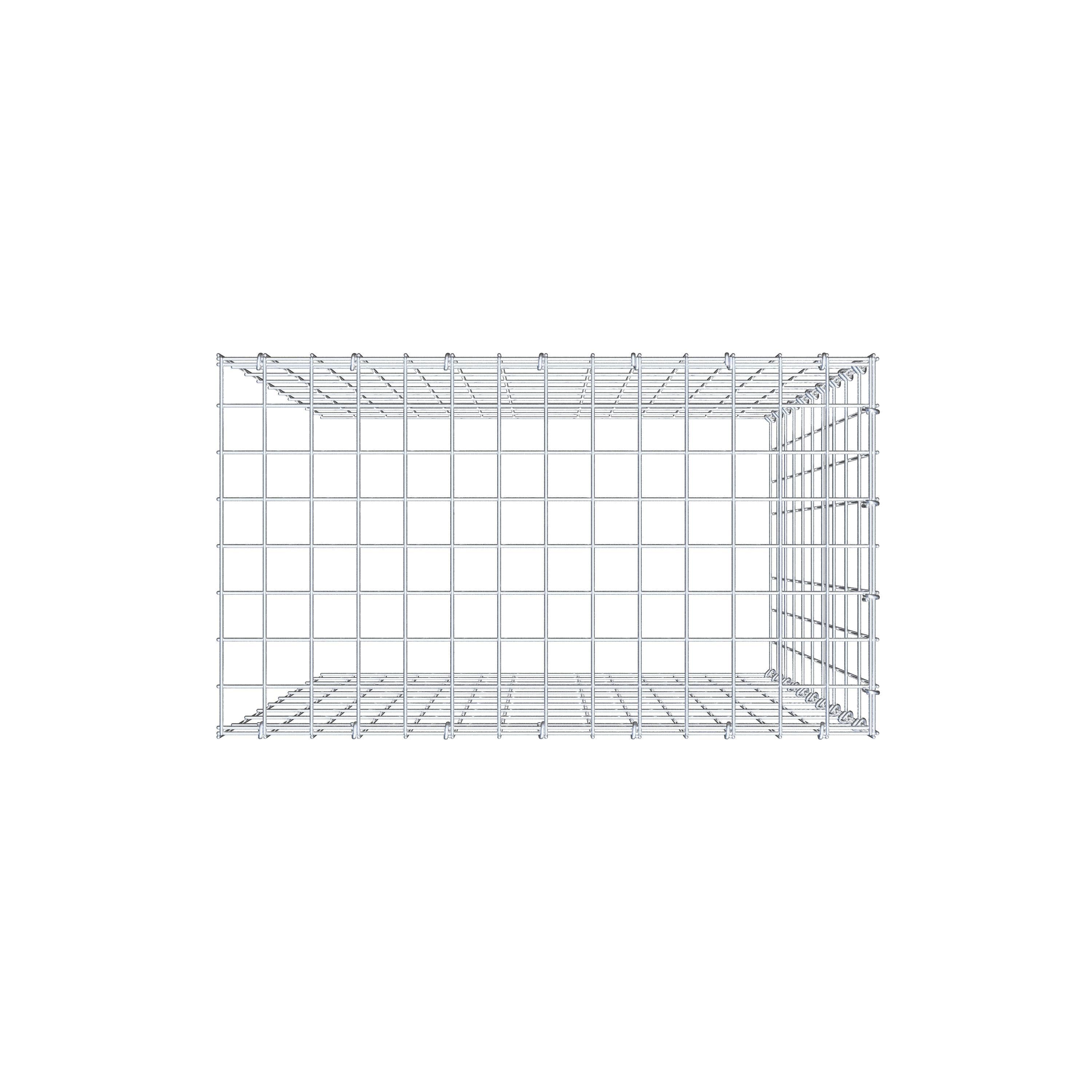 Pila adicional tipo 4 100 cm x 70 cm x 40 cm (L x A x P), malla 5 cm x 10 cm, anillo en C