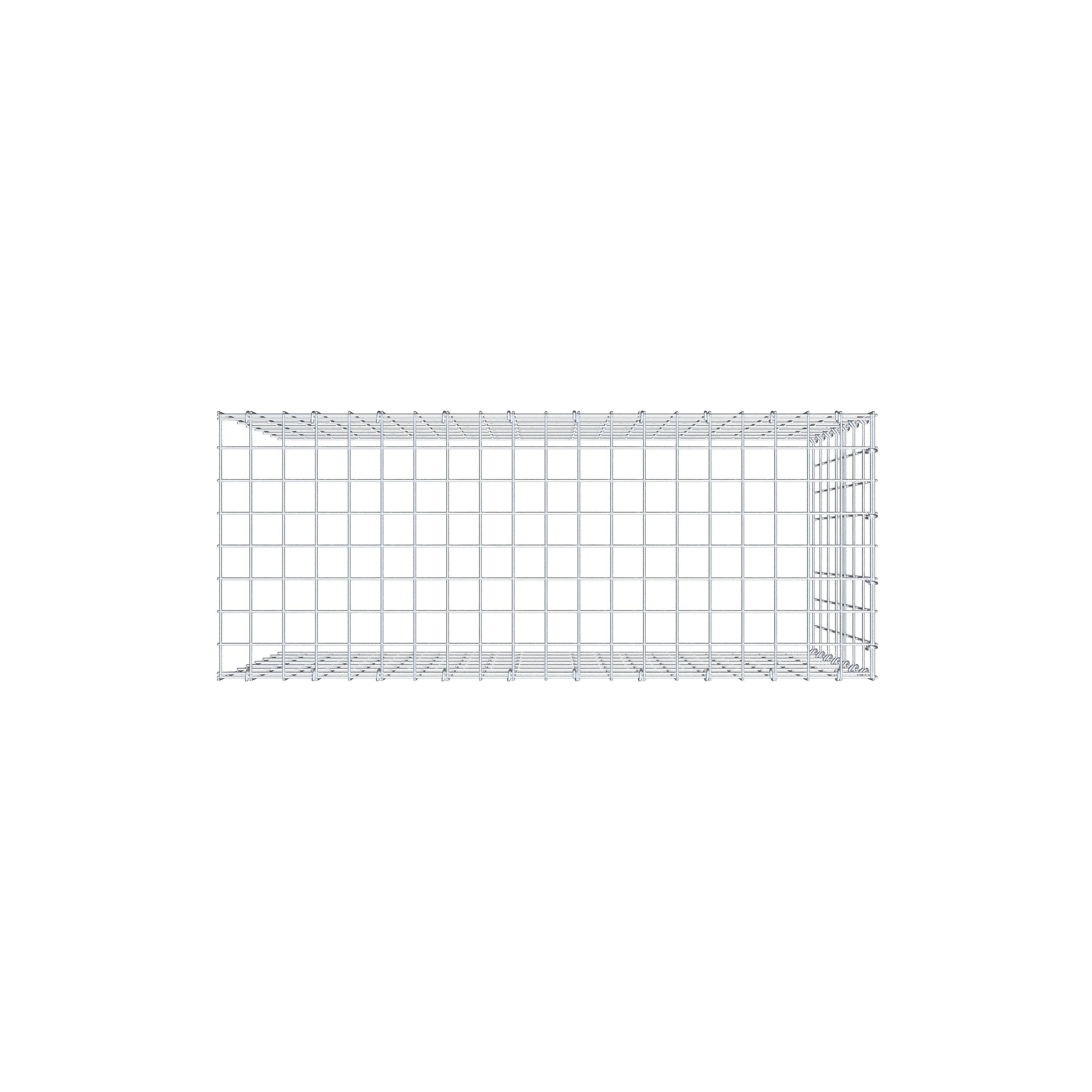 Pila adicional tipo 4 100 cm x 70 cm x 40 cm (L x A x P), malla 5 cm x 10 cm, anillo en C