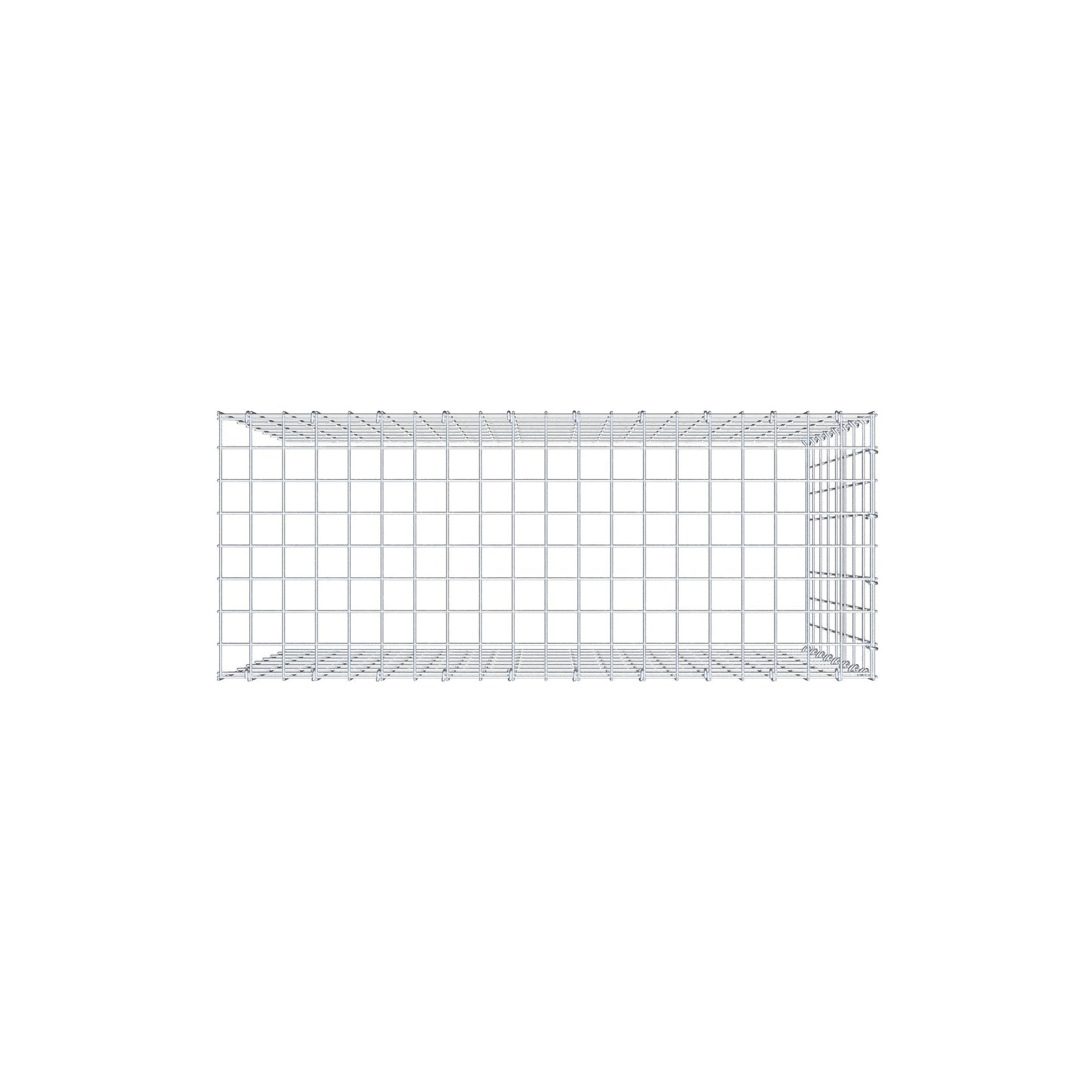 Anbaugabione Typ 4 100 cm x 80 cm x 40 cm (L x H x T), Maschenweite 5 cm x 10 cm, C-Ring