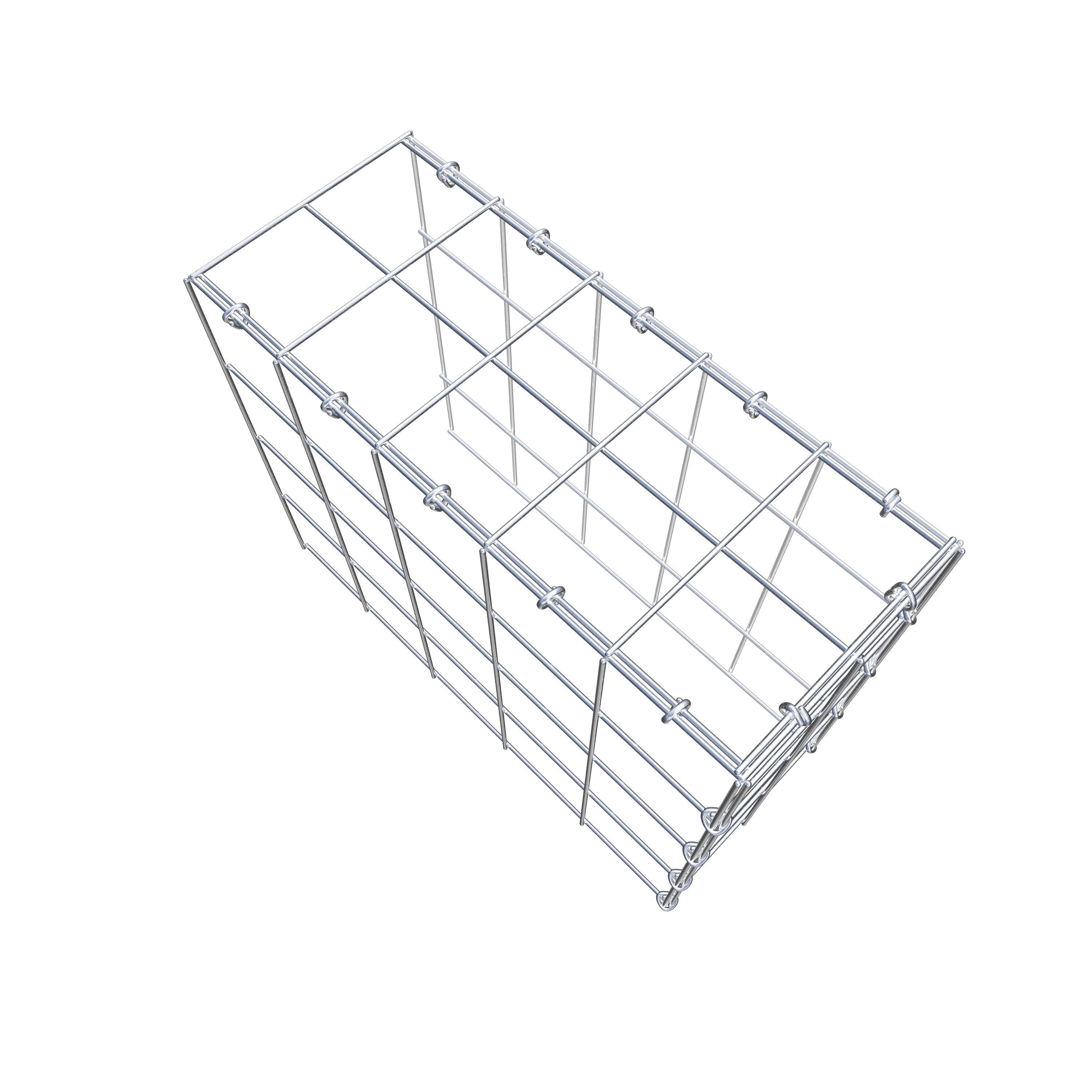 Pila adicional tipo 4 50 cm x 40 cm x 20 cm (L x A x P), malla 10 cm x 10 cm, anillo en C