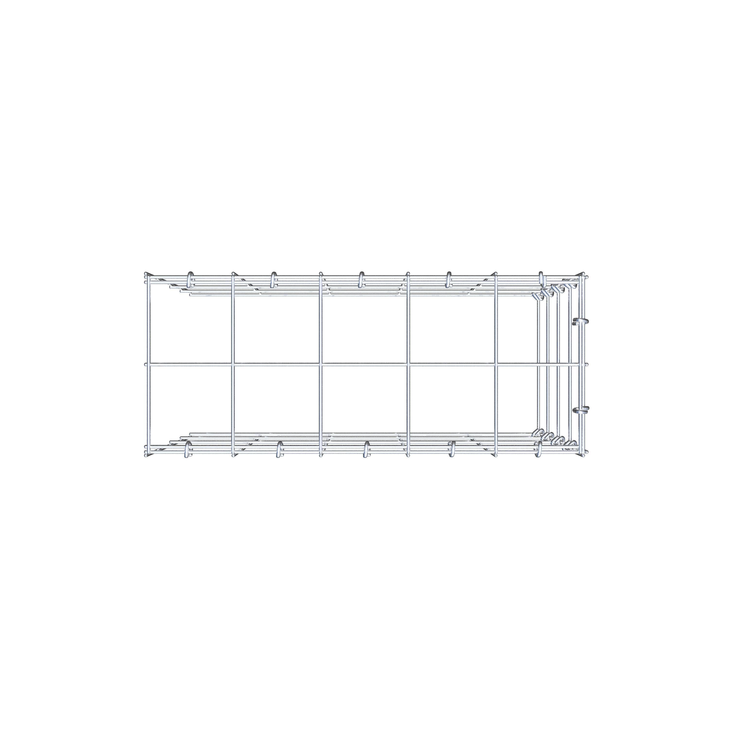Pila adicional tipo 4 50 cm x 40 cm x 20 cm (L x A x P), malla 10 cm x 10 cm, anillo en C