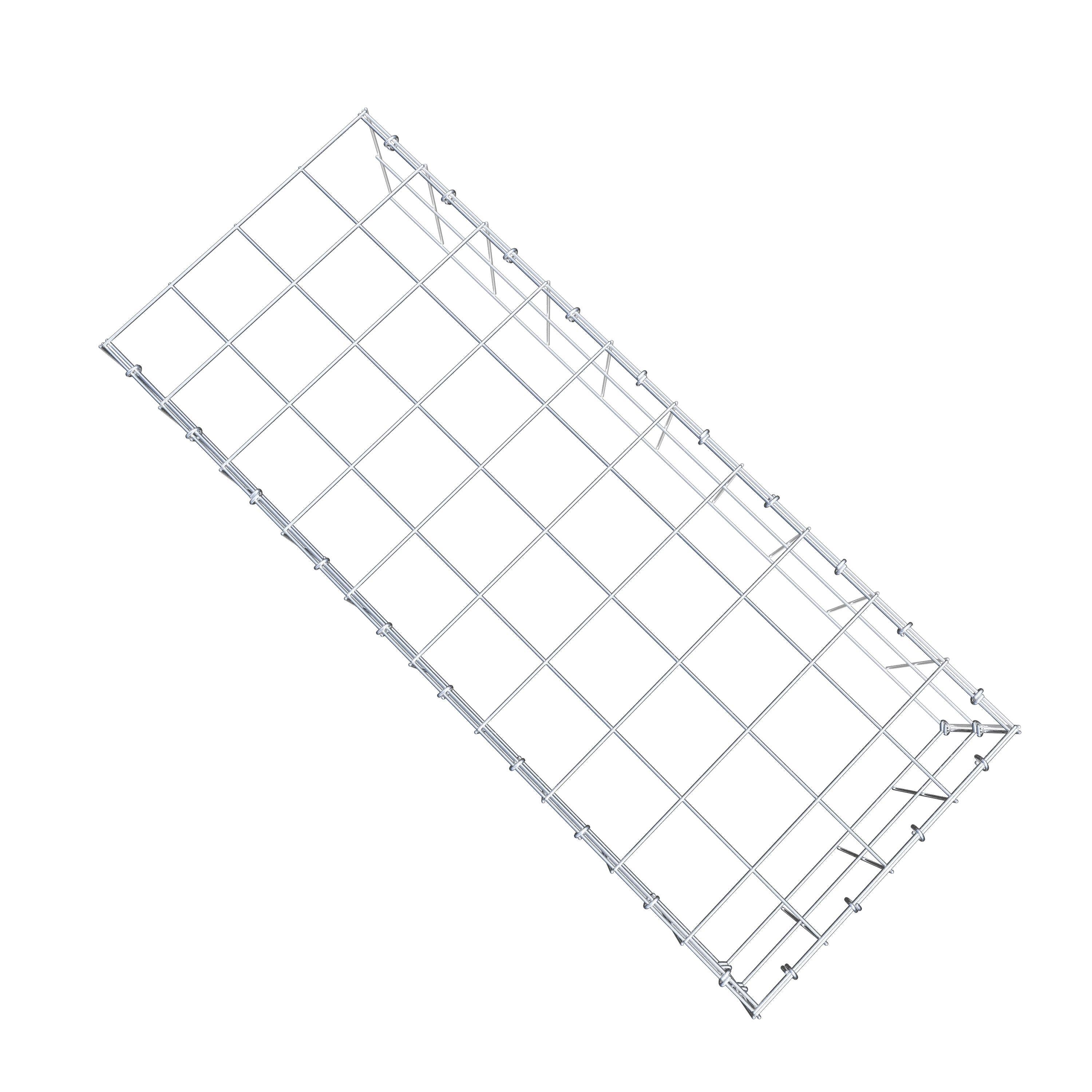 Gabião Tipo 4 100 cm x 20 cm x 40 cm (C x A x P), malhagem 10 cm x 10 cm, anel C