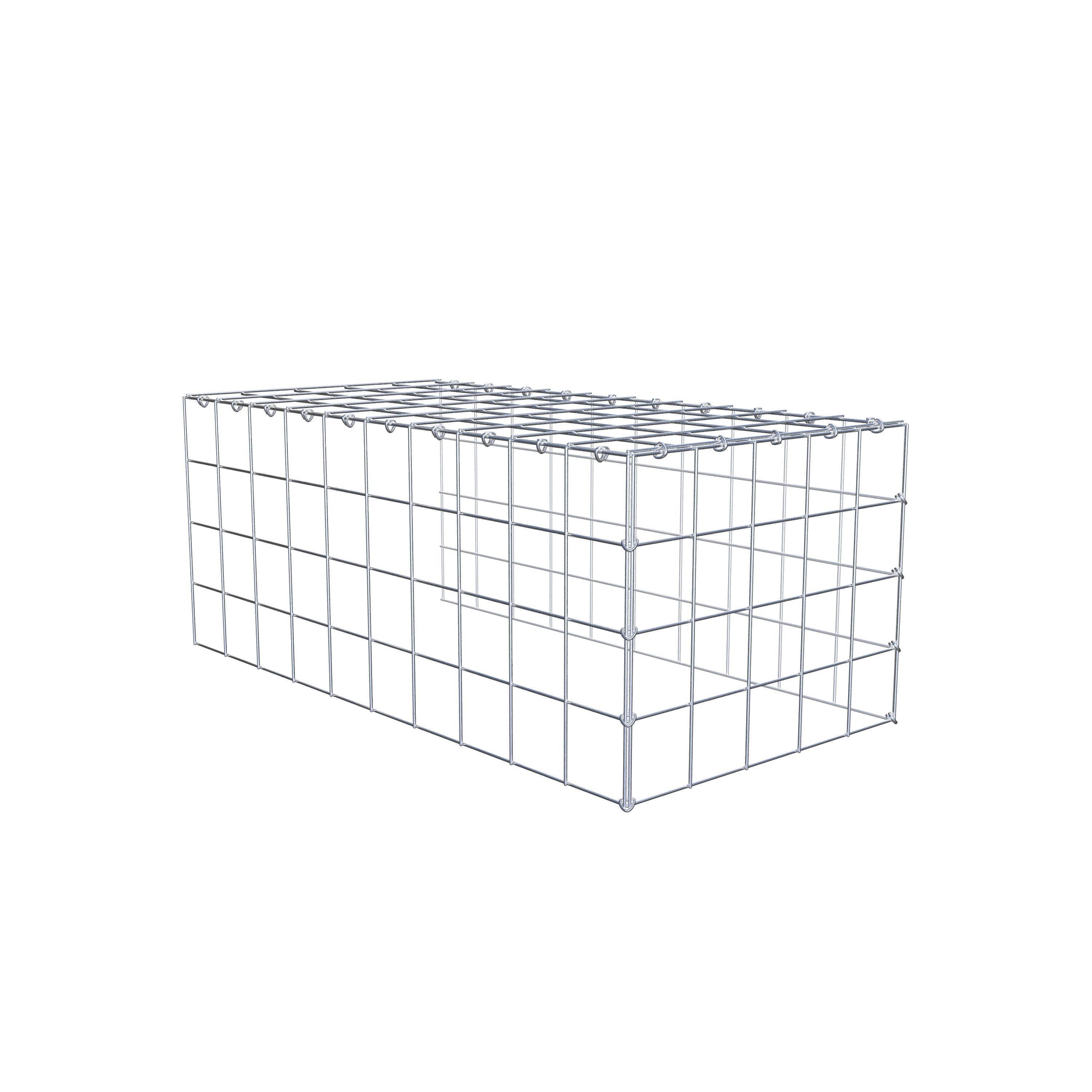Pila adicional tipo 4 100 cm x 40 cm x 50 cm (L x A x P), malla 10 cm x 10 cm, anillo en C