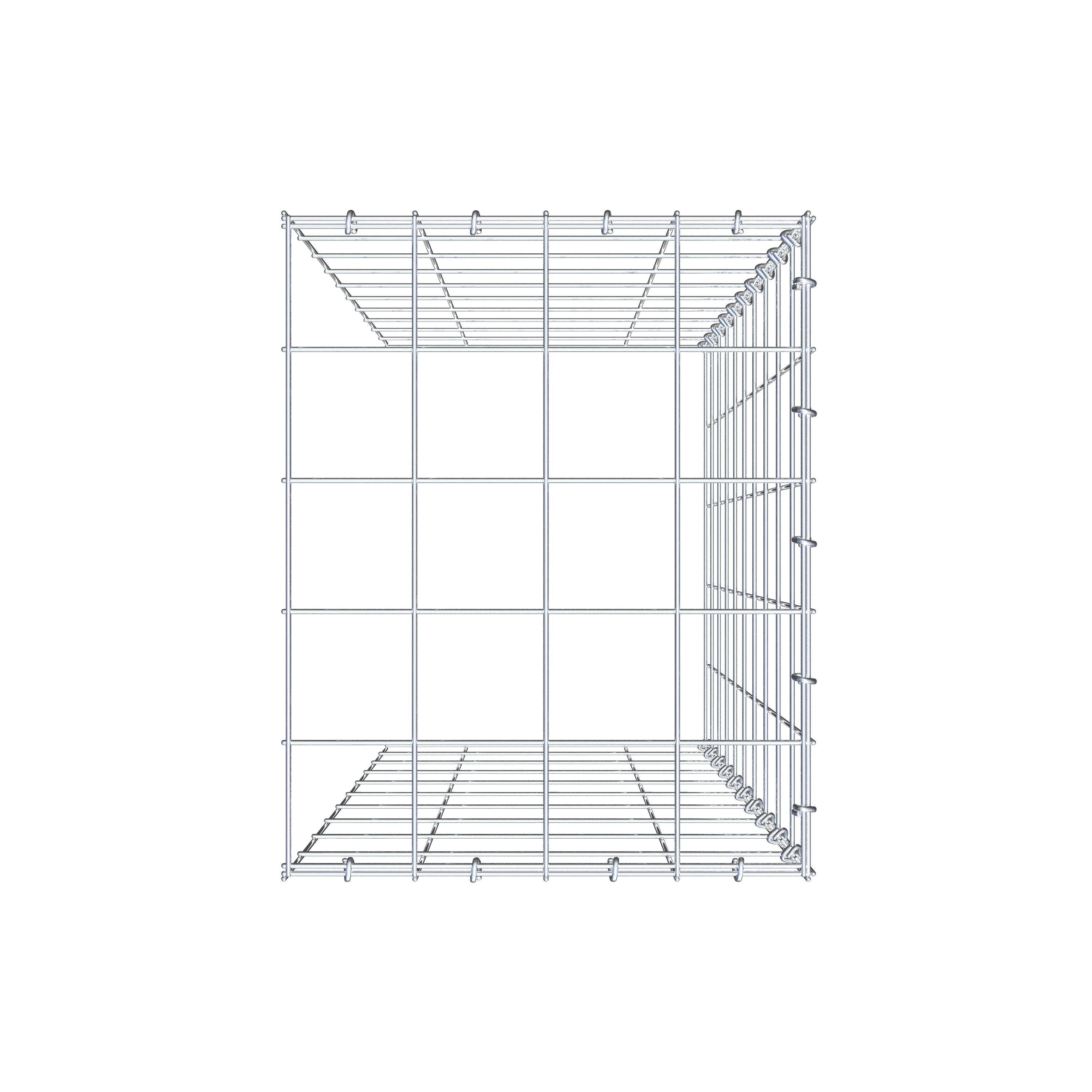 Pila adicional tipo 4 100 cm x 40 cm x 50 cm (L x A x P), malla 10 cm x 10 cm, anillo en C