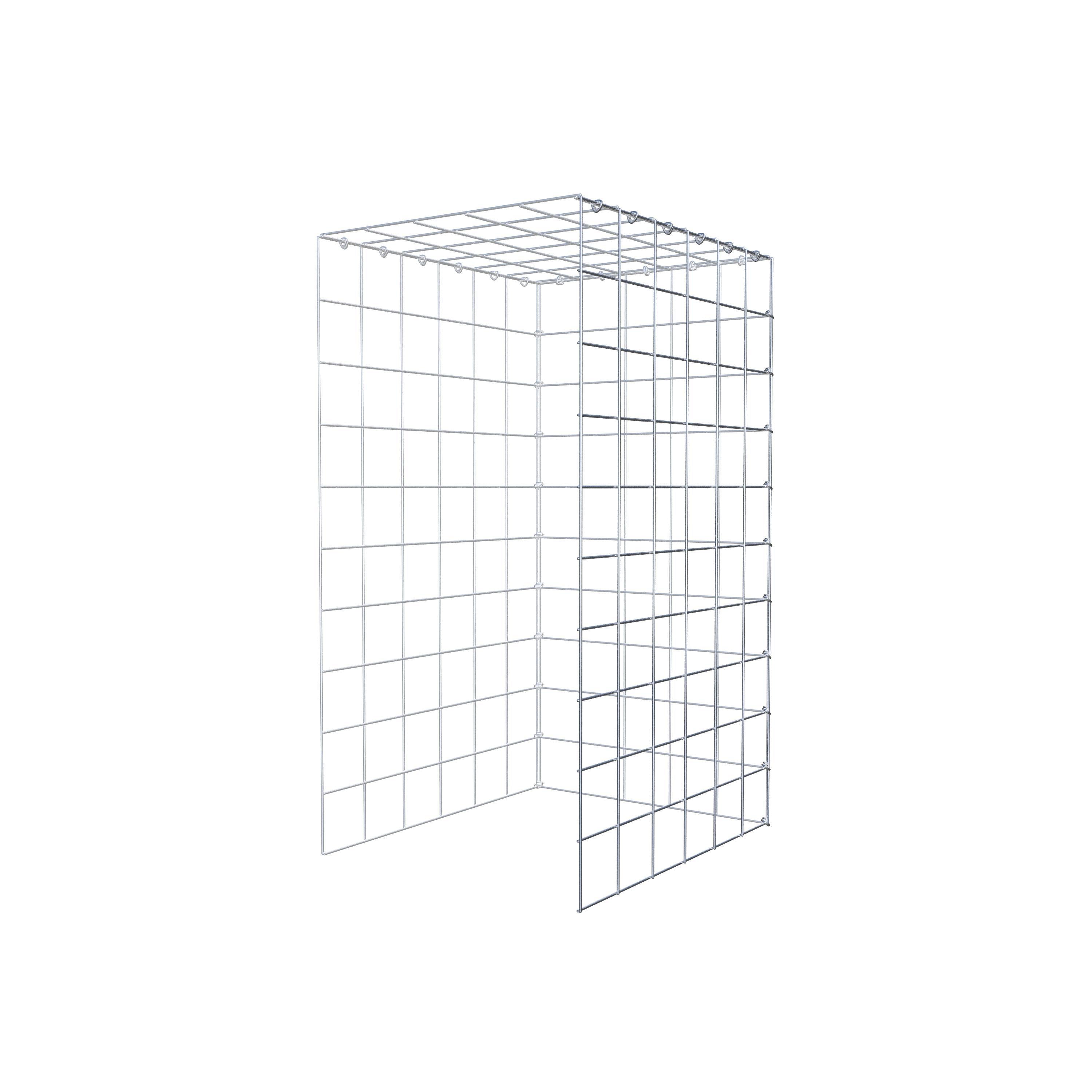 Gabião Tipo 4 100 cm x 60 cm x 50 cm (C x A x P), malhagem 10 cm x 10 cm, anel C